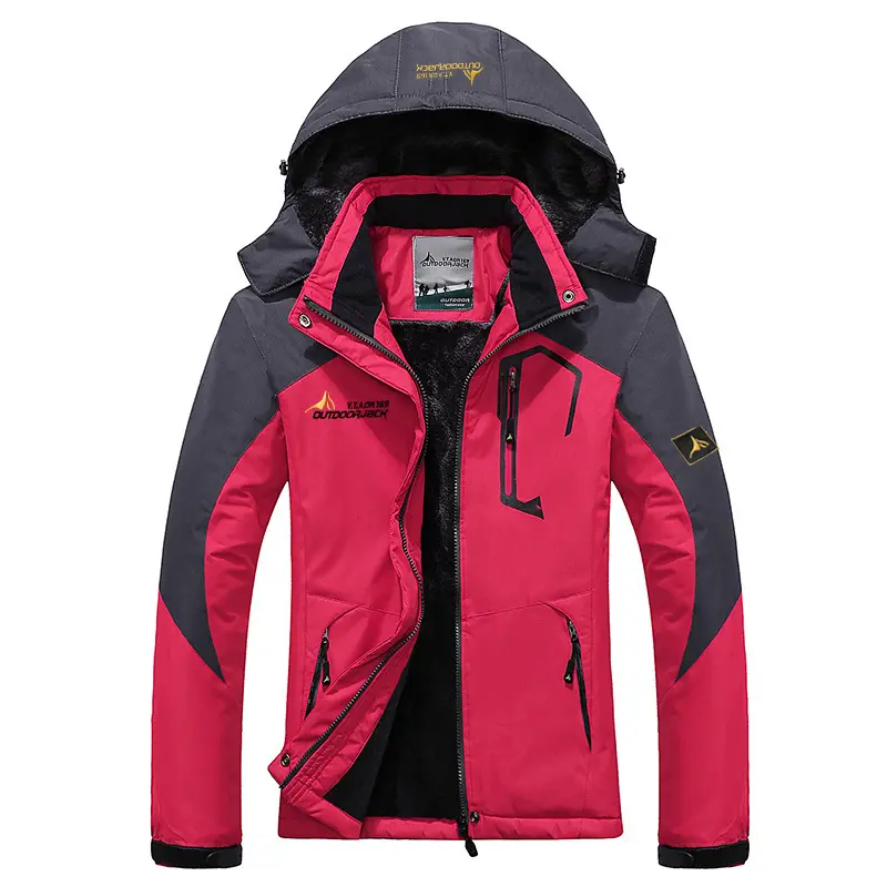 New Thickened and Plush Assault Suit for Couples Windproof and Waterproof Hiking Suit Outdoor Warm Cotton Jacket