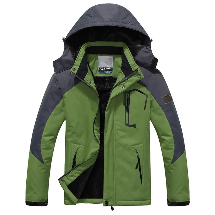 New Thickened and Plush Assault Suit for Couples Windproof and Waterproof Hiking Suit Outdoor Warm Cotton Jacket
