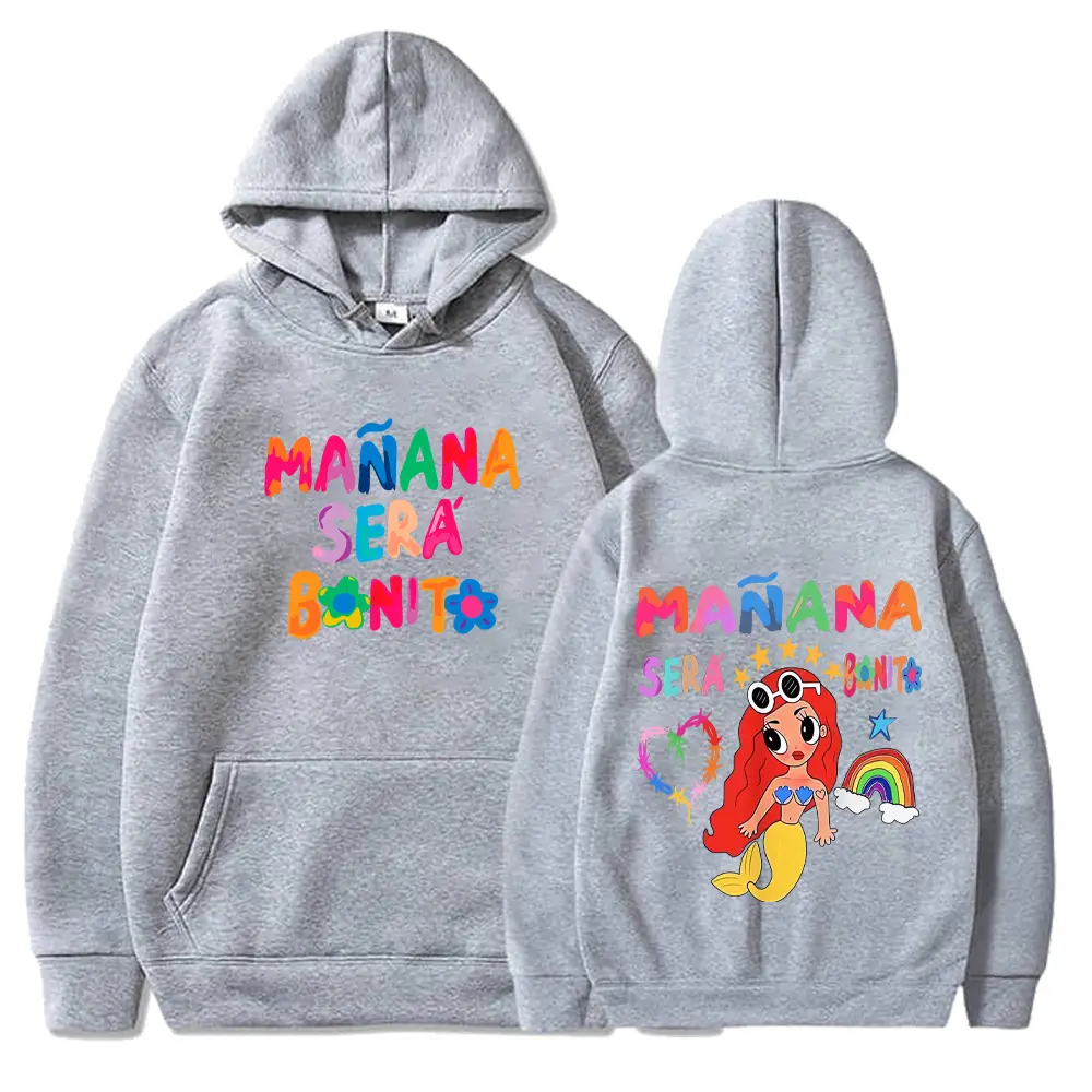 Female Singer Karol G Hoodies Manana Sera Bonito Printing Hoodie Multi-colors Sweatshirts Y2k Fleece Hoody for Men Women