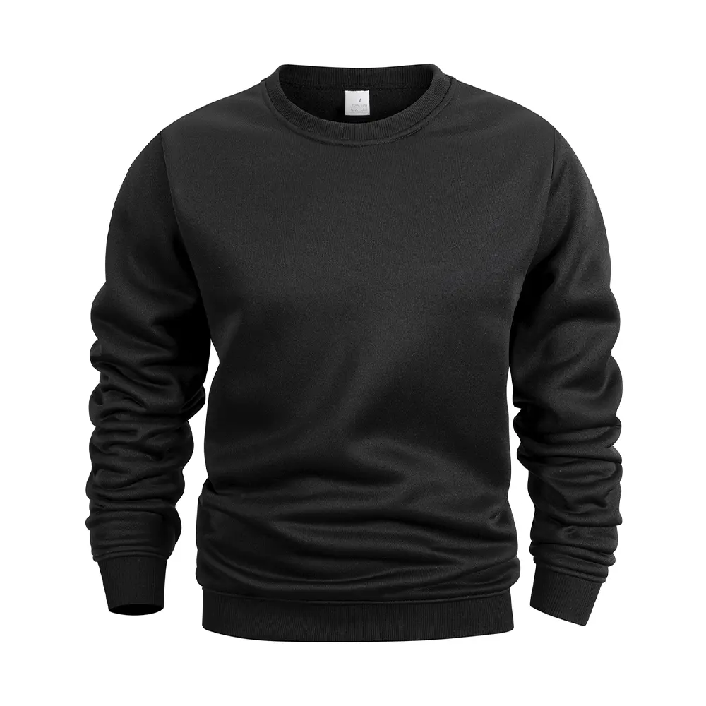 Mens Basic Hoodies Crew Neck Sweatshirts Men Fashion Casual Sport Round Neck Pullover Streetwear Solid Hoodie