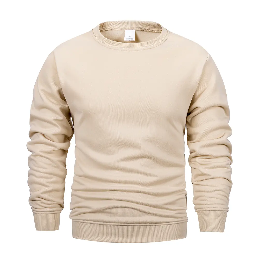 Mens Basic Hoodies Crew Neck Sweatshirts Men Fashion Casual Sport Round Neck Pullover Streetwear Solid Hoodie