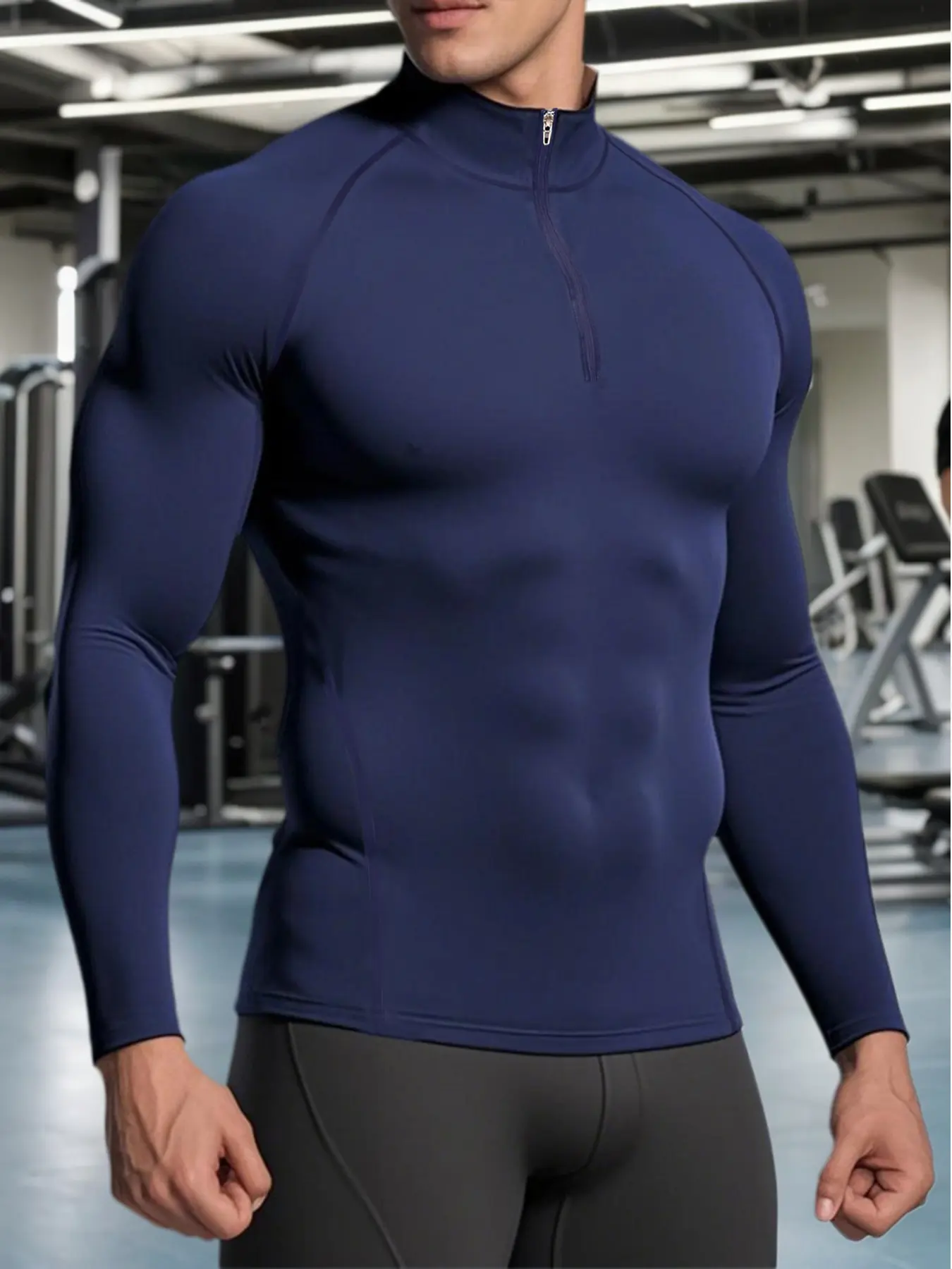 Men Running Compression T-shirt Long Sleeves Sport Tees Gym Fitness Sweatshirt Male Jogging Tracksuit Homme Athletic Shirt Tops