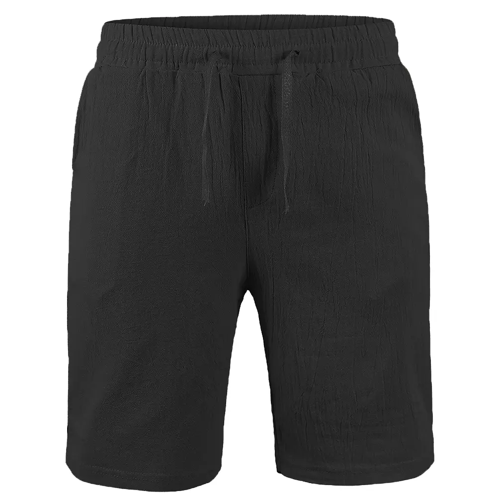 Men's Shorts Summer Breathable Beach Shorts Solid Color Loose Casual Lace up Bottoms Lightweight Comfortable shorts