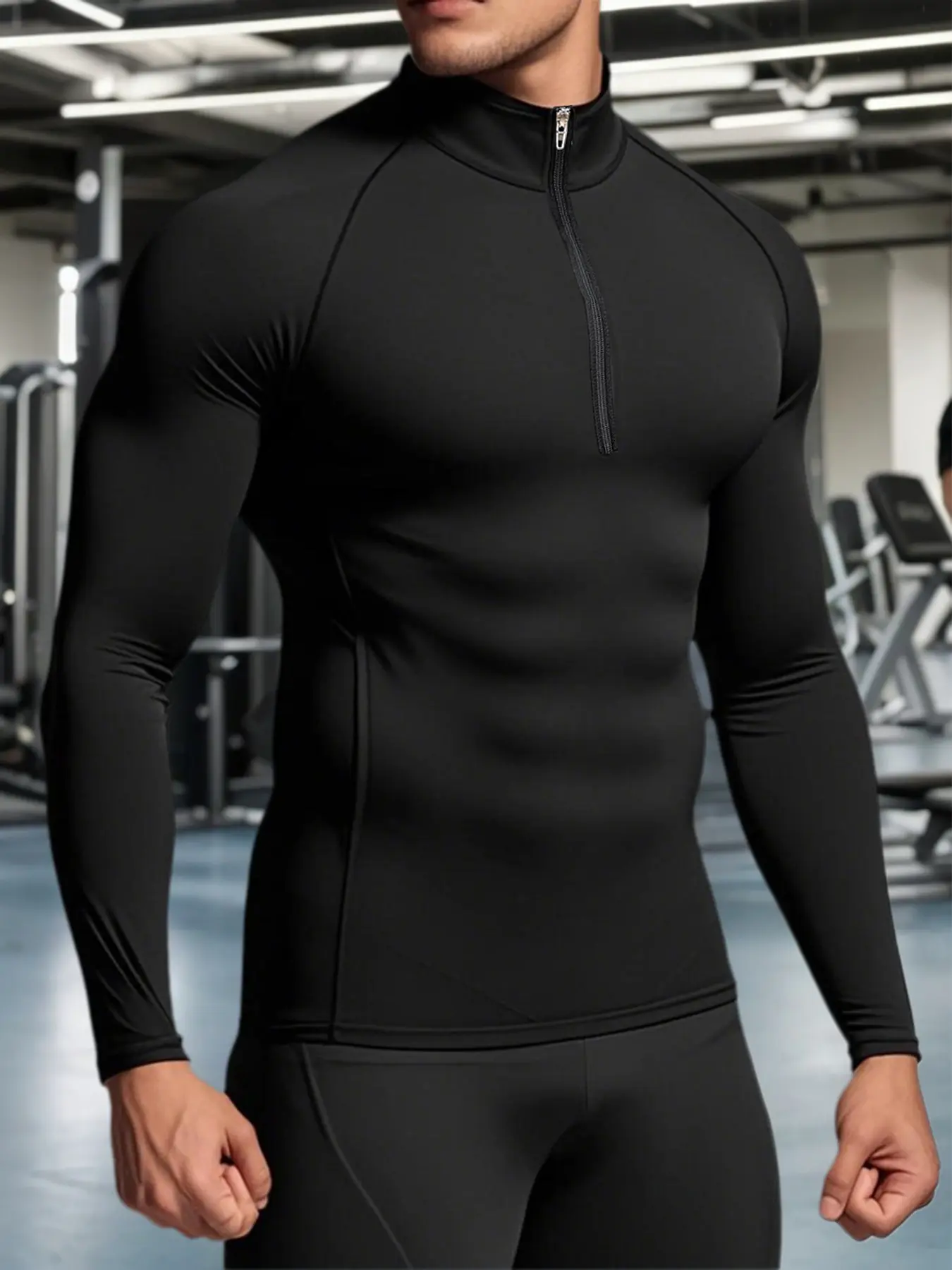 Men Running Compression T-shirt Long Sleeves Sport Tees Gym Fitness Sweatshirt Male Jogging Tracksuit Homme Athletic Shirt Tops