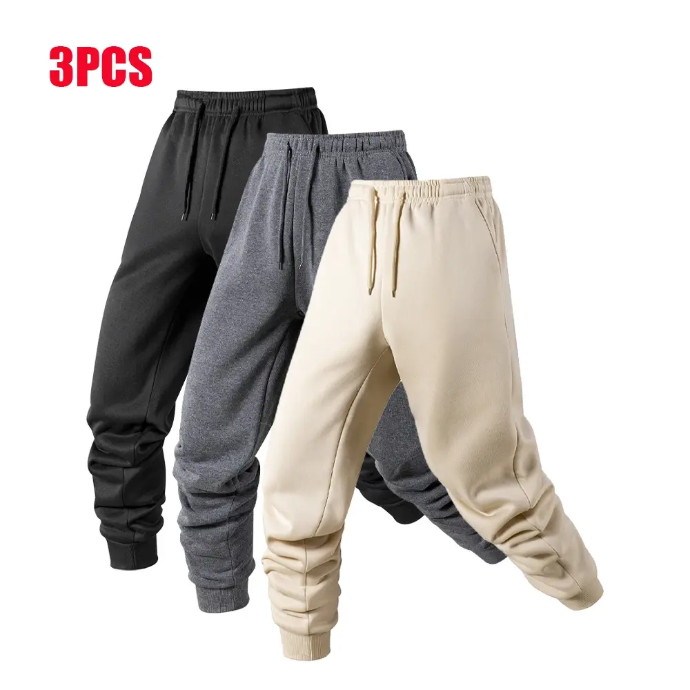 1/3 Pack Men's Sports Pants Male Casual Sportswear Running Workout Long Pants Gym Sport Trousers Jogger Sweatpants