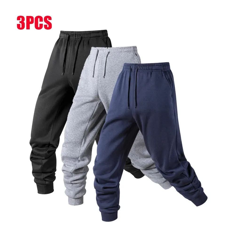 1/3 Pack Men's Sports Pants Male Casual Sportswear Running Workout Long Pants Gym Sport Trousers Jogger Sweatpants