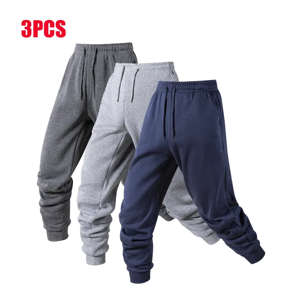 1/3 Pack Men's Sports Pants Male Casual Sportswear Running Workout Long Pants Gym Sport Trousers Jogger Sweatpants