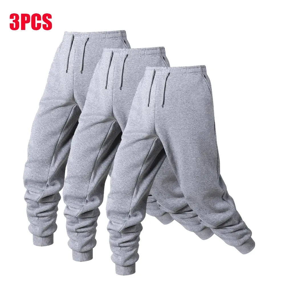 1/3 Pack Men's Sports Pants Male Casual Sportswear Running Workout Long Pants Gym Sport Trousers Jogger Sweatpants