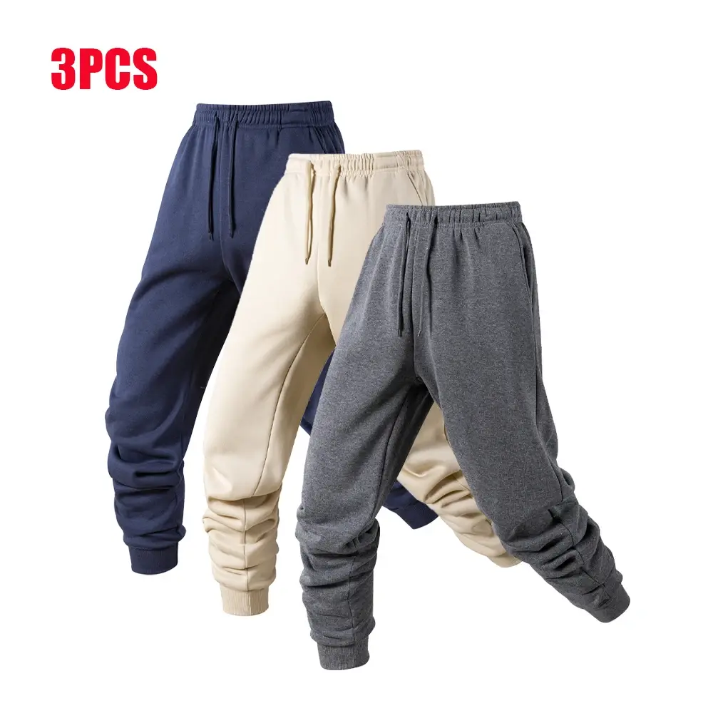 1/3 Pack Men's Sports Pants Male Casual Sportswear Running Workout Long Pants Gym Sport Trousers Jogger Sweatpants