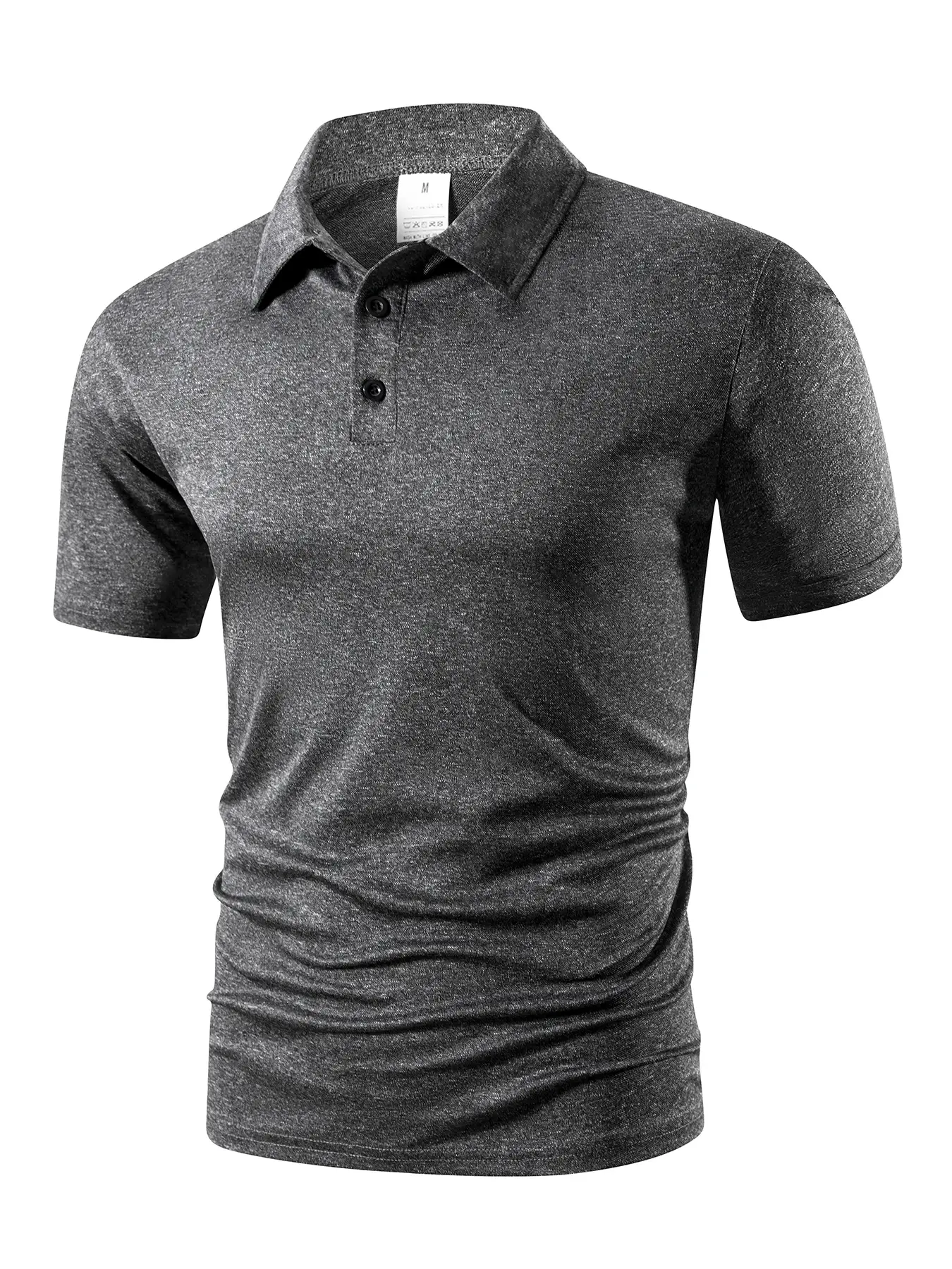 Summer Men's Short Sleeve Polo Shirt Solid Color Button Tshirts Lightweight Lapel Streetwear Men Breathable Basic Polo Shirt
