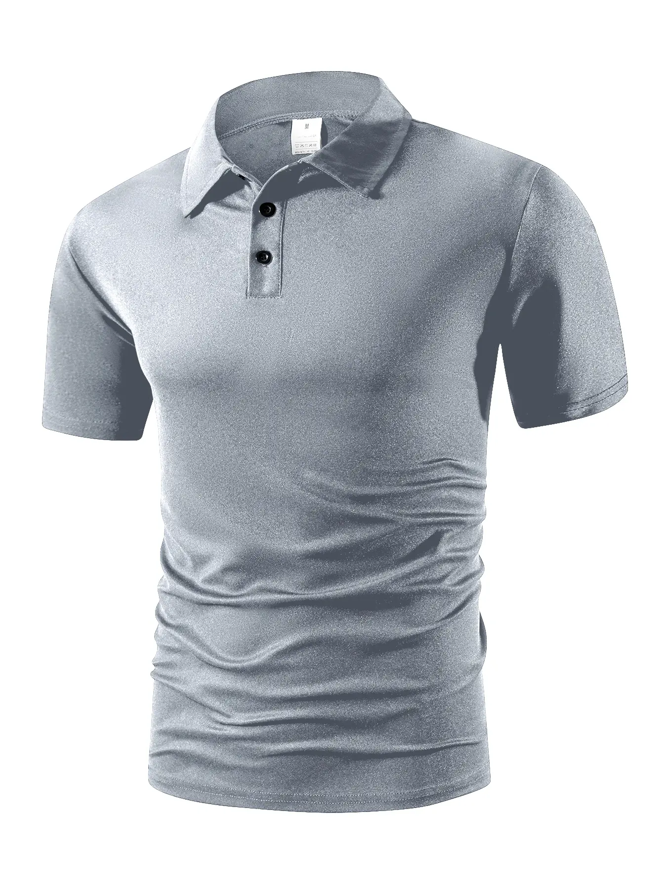 Summer Men's Short Sleeve Polo Shirt Solid Color Button Tshirts Lightweight Lapel Streetwear Men Breathable Basic Polo Shirt