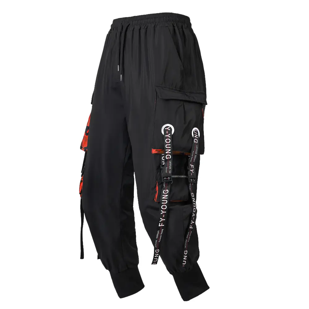 New Men's Cargo Pants Men Hip Hop Multi Pockets Track Trousers Casual Loose Fashion Cool Streetwear Pants