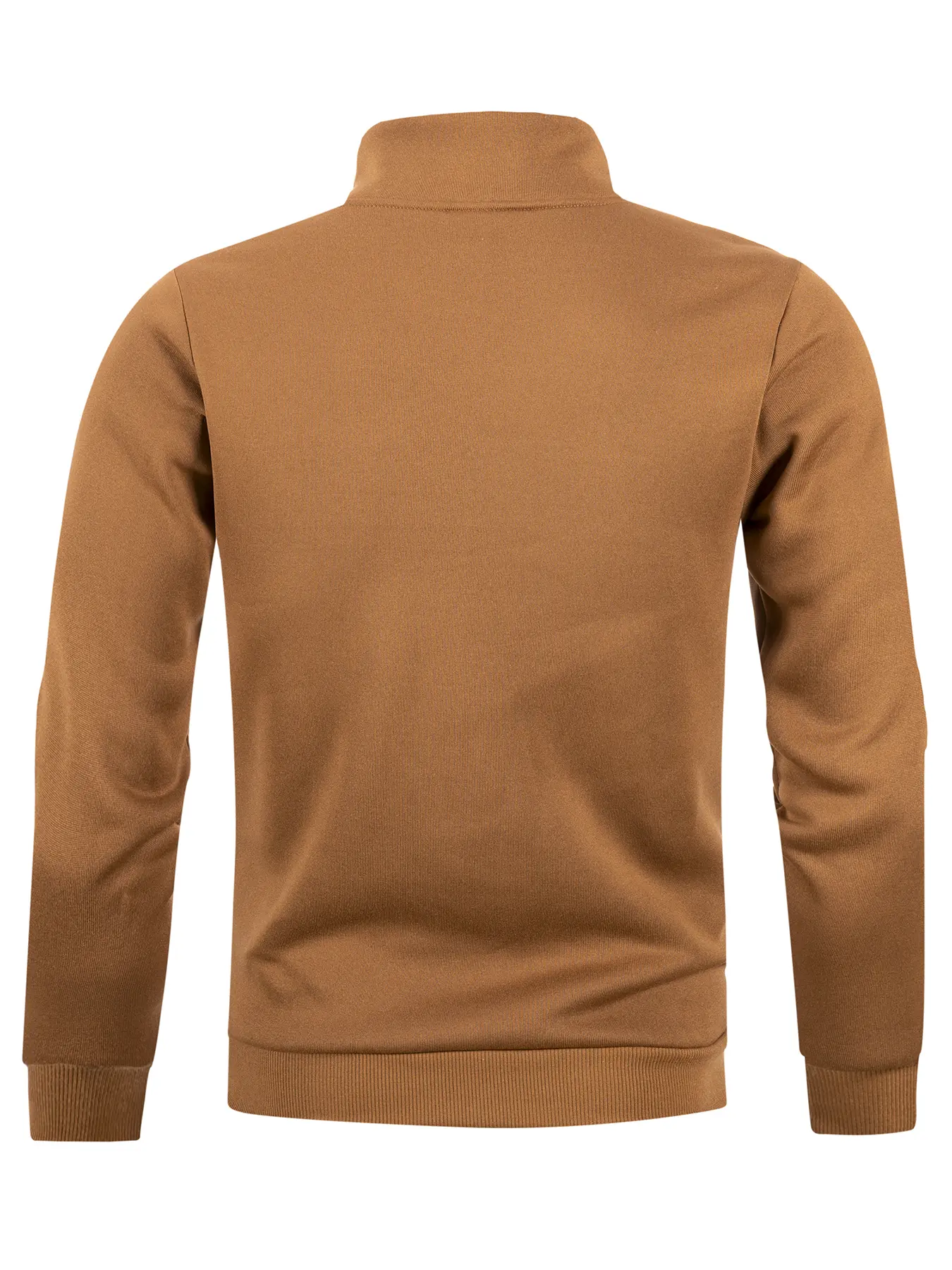 Men's Pullover Solid Color Stand Collar Leisure and Comfortable Zipper High Collar for Warmth Slim Fit Sweater Sweatshirts