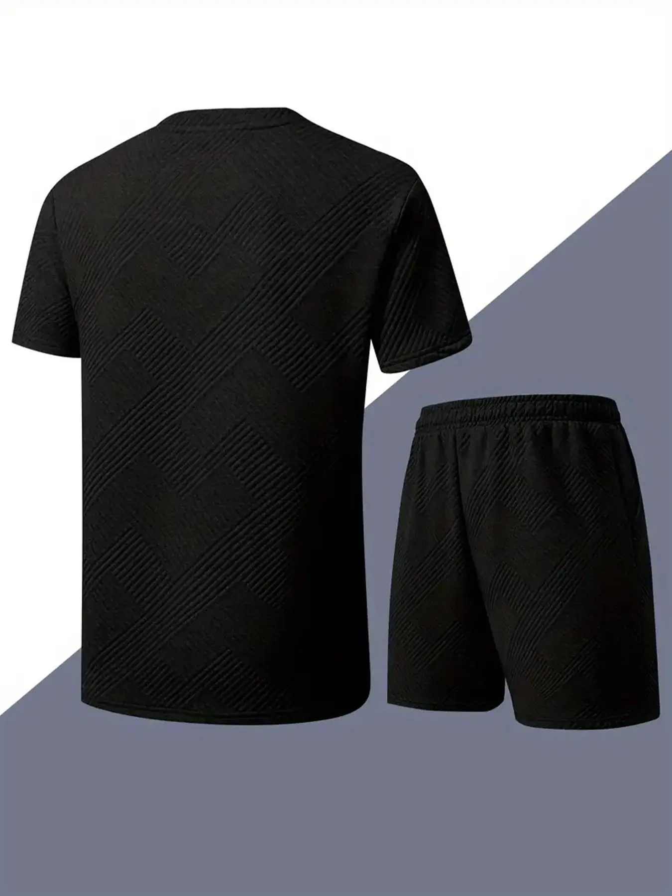 Summer Men's T-shirt Shorts Set Casual Comfortable Breathable Sports Running Short Fitness Tracksuit Men's Jogging Set