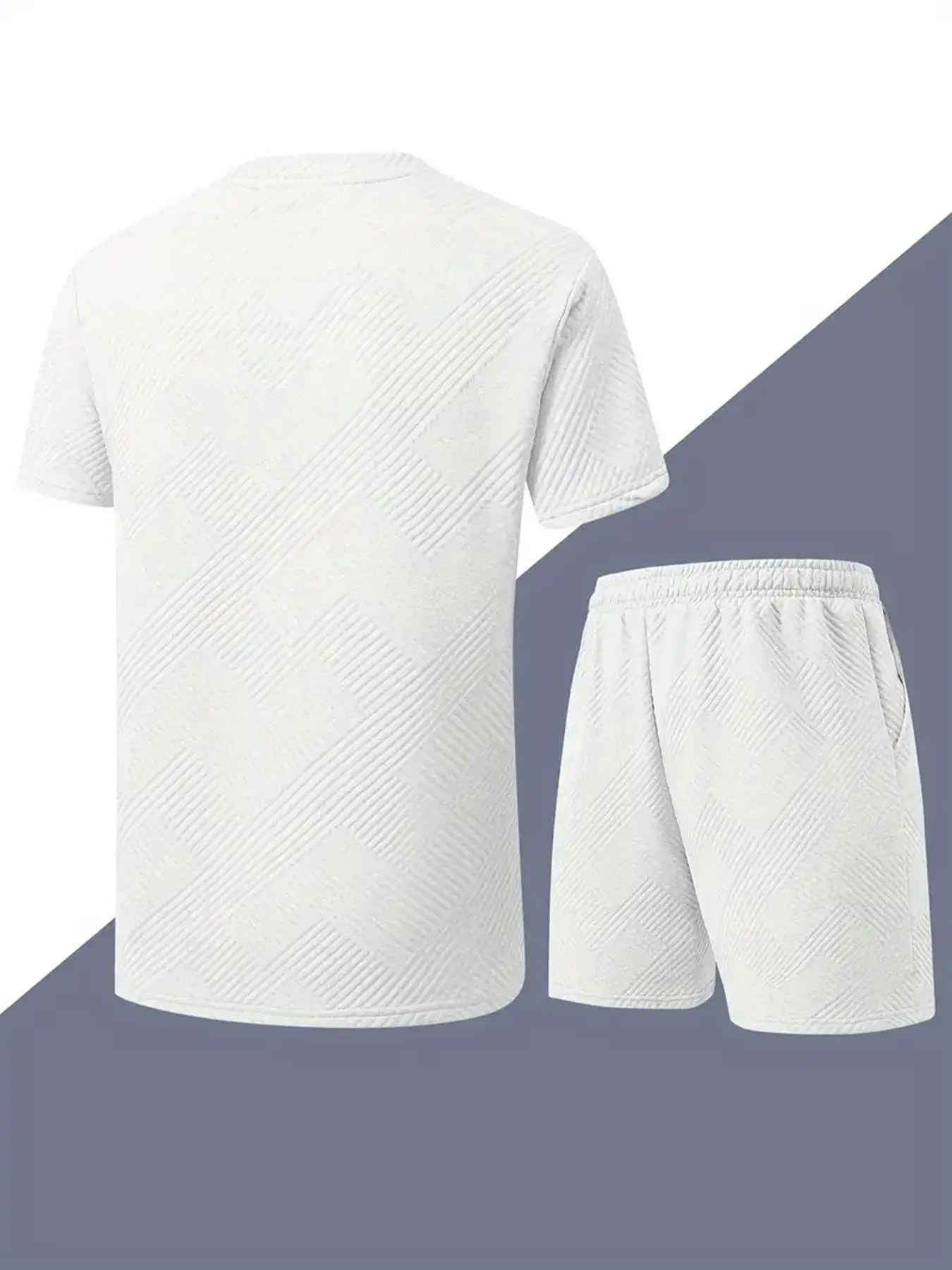 Summer Men's T-shirt Shorts Set Casual Comfortable Breathable Sports Running Short Fitness Tracksuit Men's Jogging Set