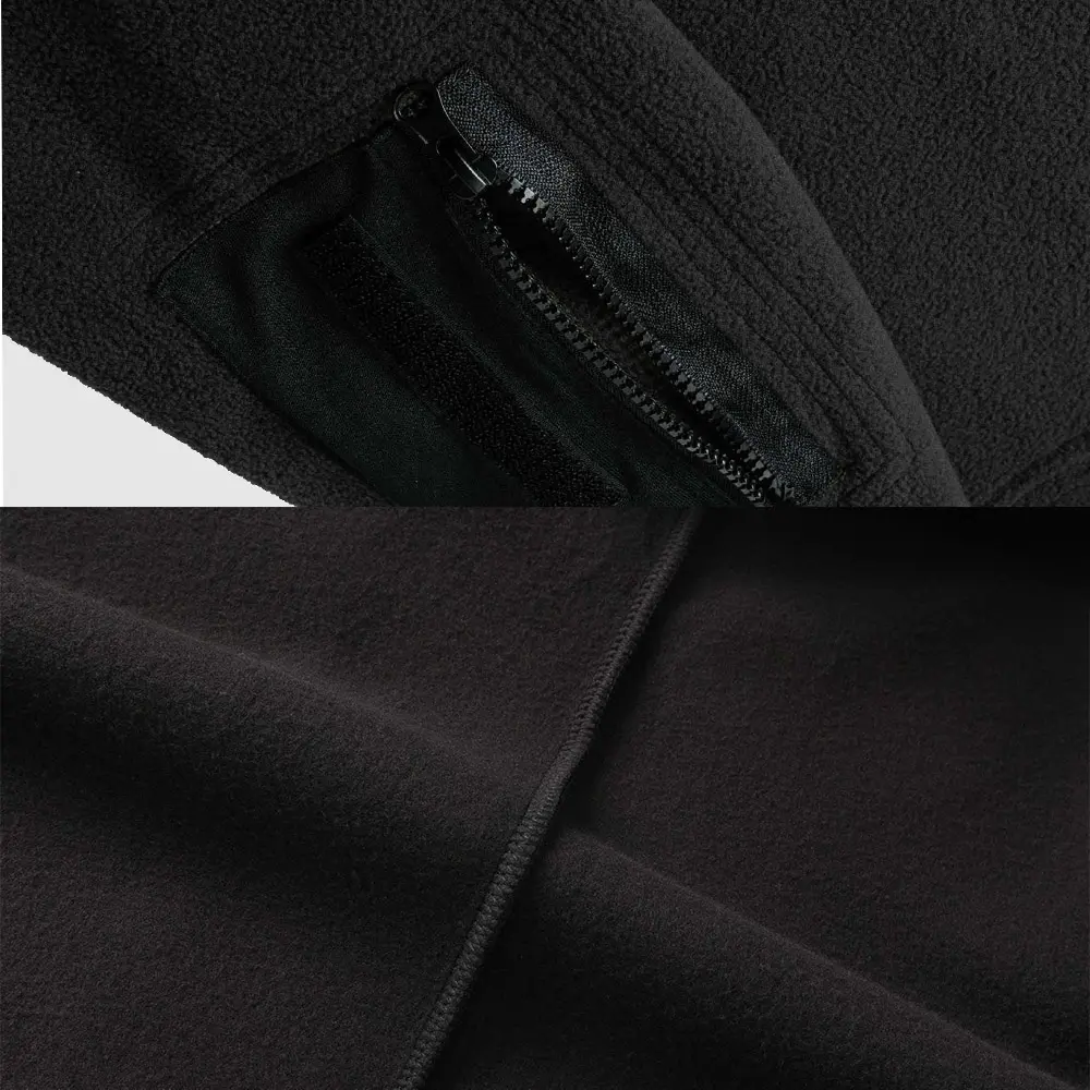 Mens Tactical Outdoor Polar Fleece Jacket Hunting Clothes Warm Zipper Pullover Man Windproof Coat Thermal Hiking Sweater
