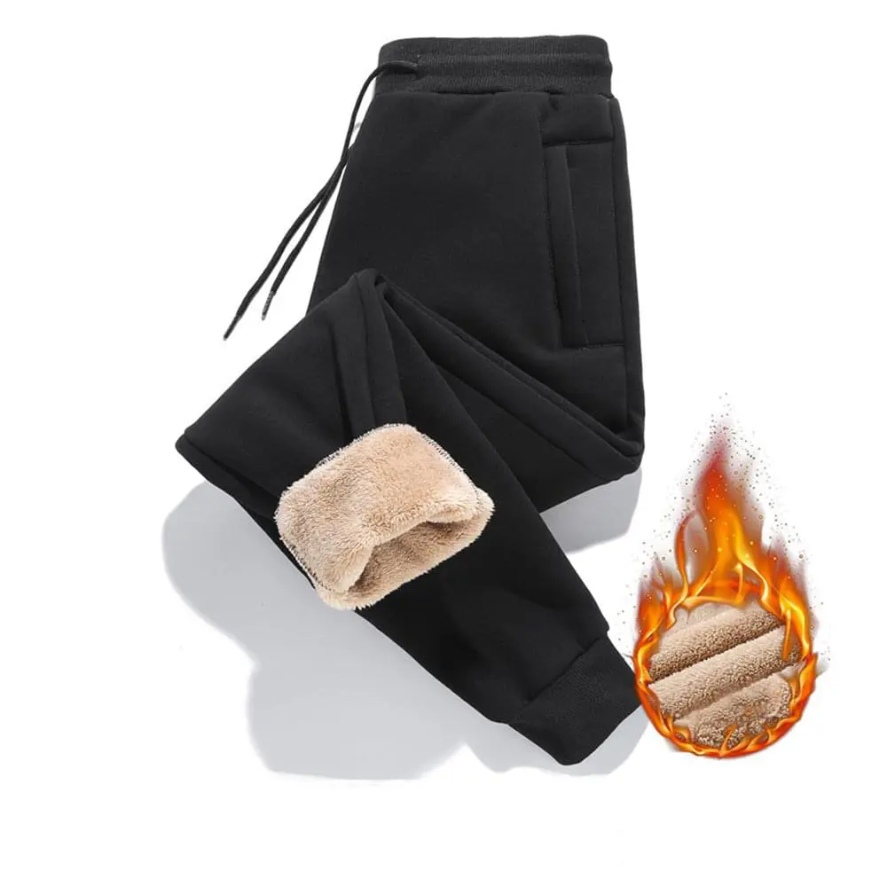 Autumn Winter Plush Thickened Sports Pants for Men Warm Casual Joggers Pants Loose Leggings for Men Sweatpants