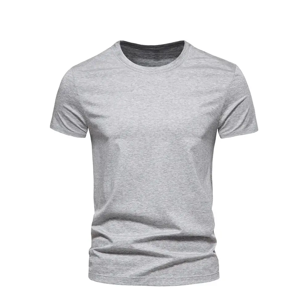 New Men Solid Color T-shirt Men Sporting Casual Tee Shirt Male Gym Running Black Quick Dry T-shirt Fitness Sports