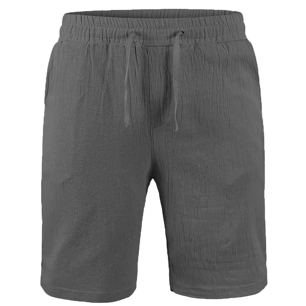 Men's Summer Breathable Shorts Pants Male Solid Color Lightweight Sport Shorts Fitness Sport Large Short Homme