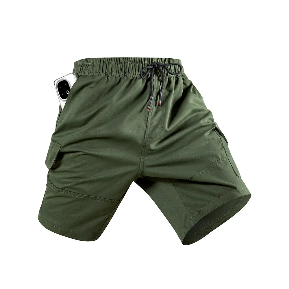 Mens Cargo Shorts Quick-dry Beach Trousers Sports Short Pants Summer Thin Casual Outdoor Running Loose Shorts
