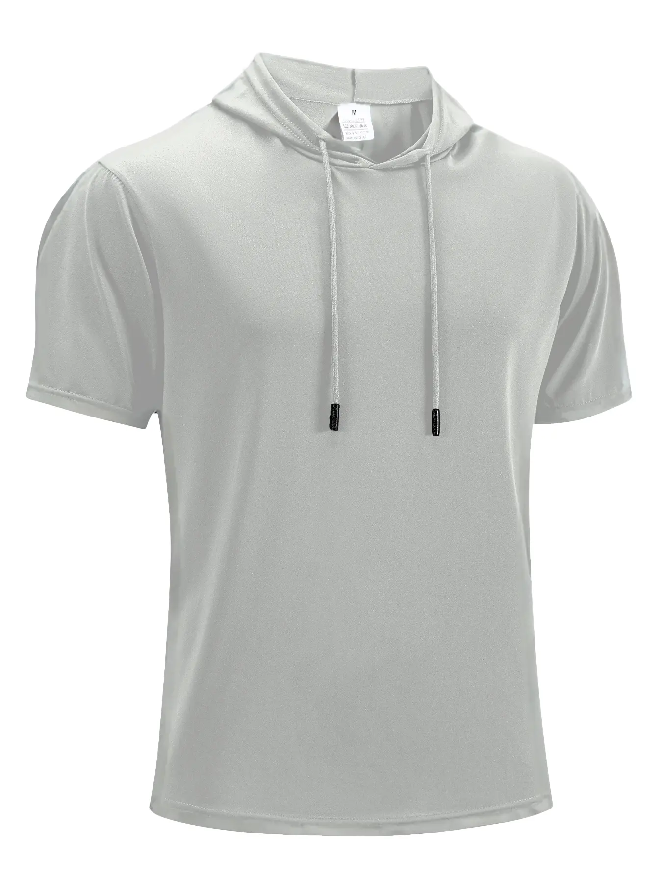 Men's Sports Short Sleeved Hooded T-shirt Thin Style Breathable Loose Outdoor Running Casual T-shirt Fitness Breathable Tops