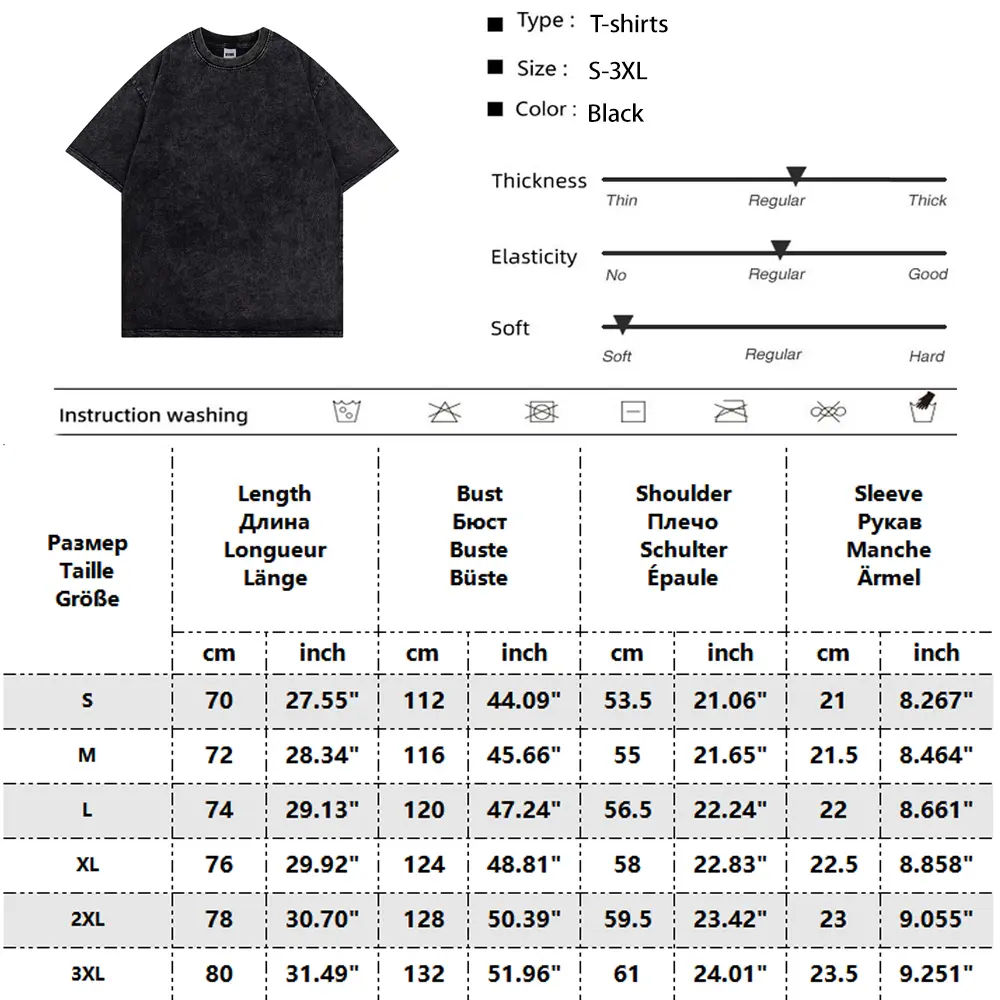 Vintage Washed T shirts Anime Graphic Printing T Shirt Harajuku Oversize Tee Cotton Fashion Streetwear unisex top