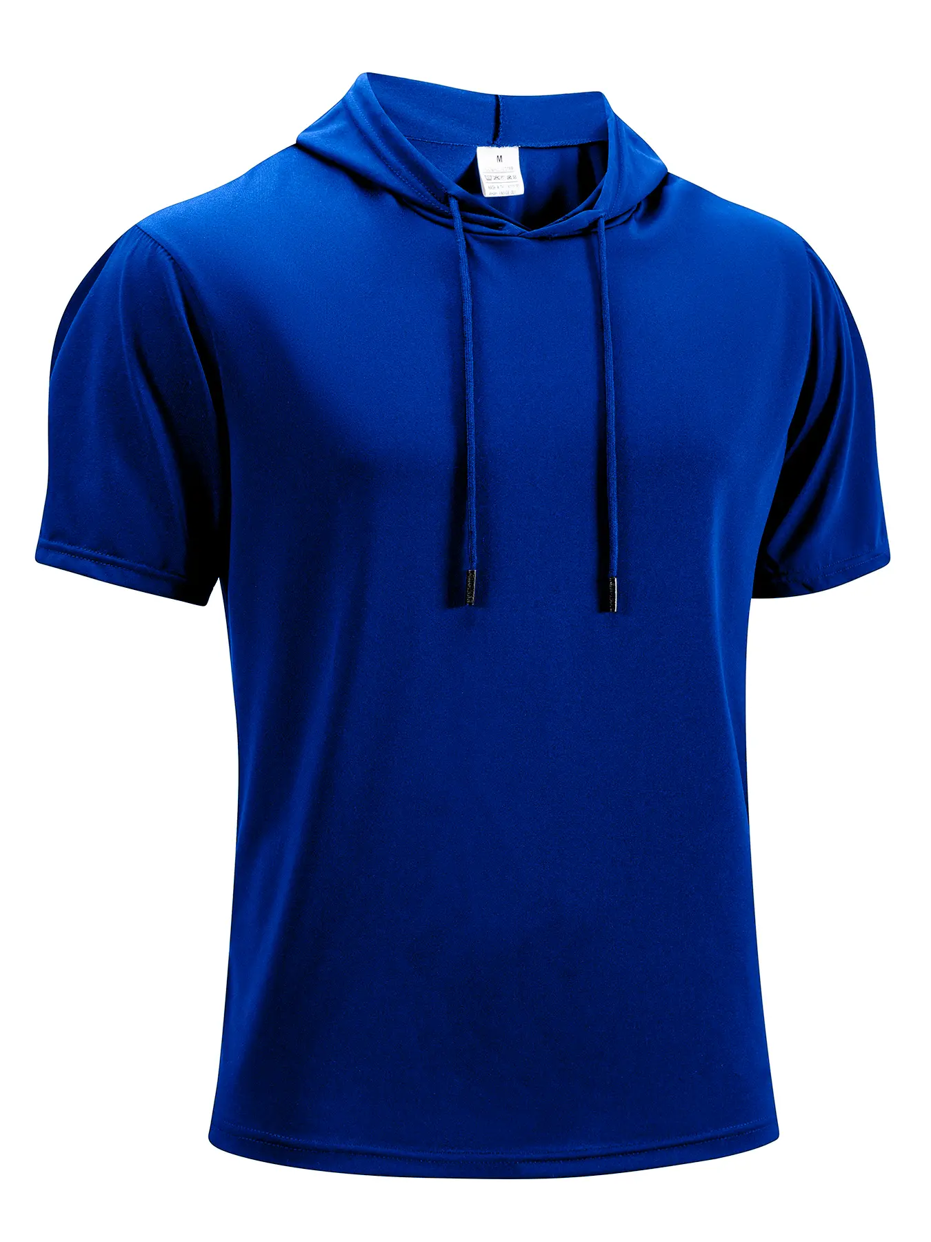 Men's Sports Short Sleeved Hooded T-shirt Thin Style Breathable Loose Outdoor Running Casual T-shirt Fitness Breathable Tops