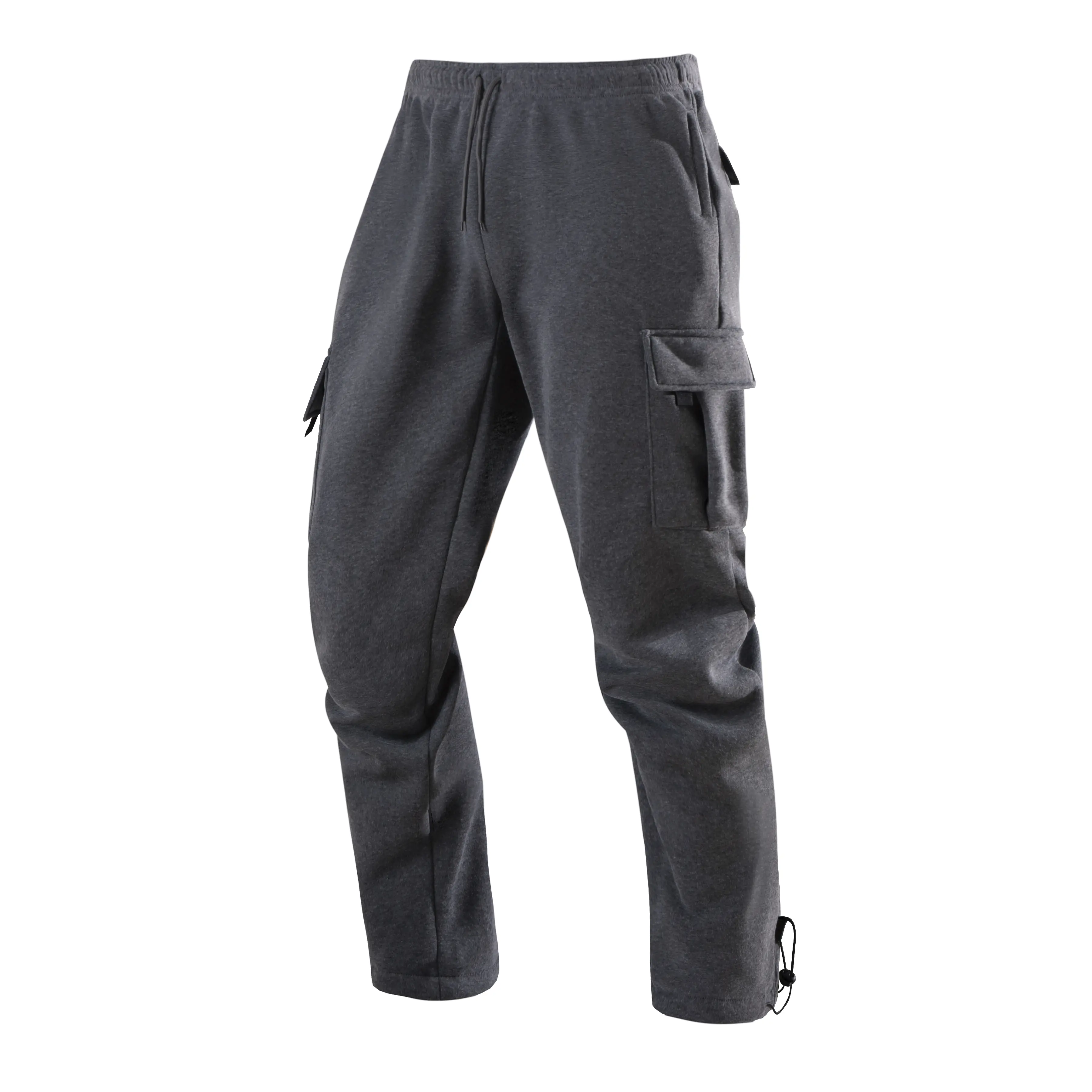 Men's Sweatpants Straight Leg Joggers Pants Streetwear Loose Oversized Drawstring Long Pants Men Work Pants Multi-pocket Pants