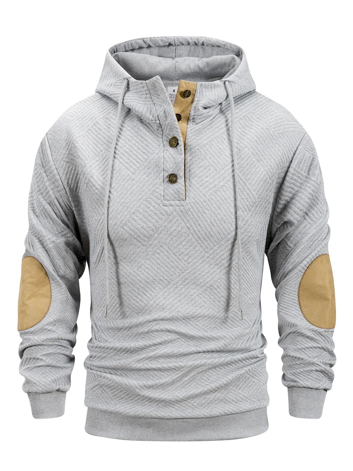 Autumn Winter Men's Stand Collar Hoodie Long Sleeve Sweatshirts Men Outdoor Leisure Spliced Loose Sports Pullover Coat