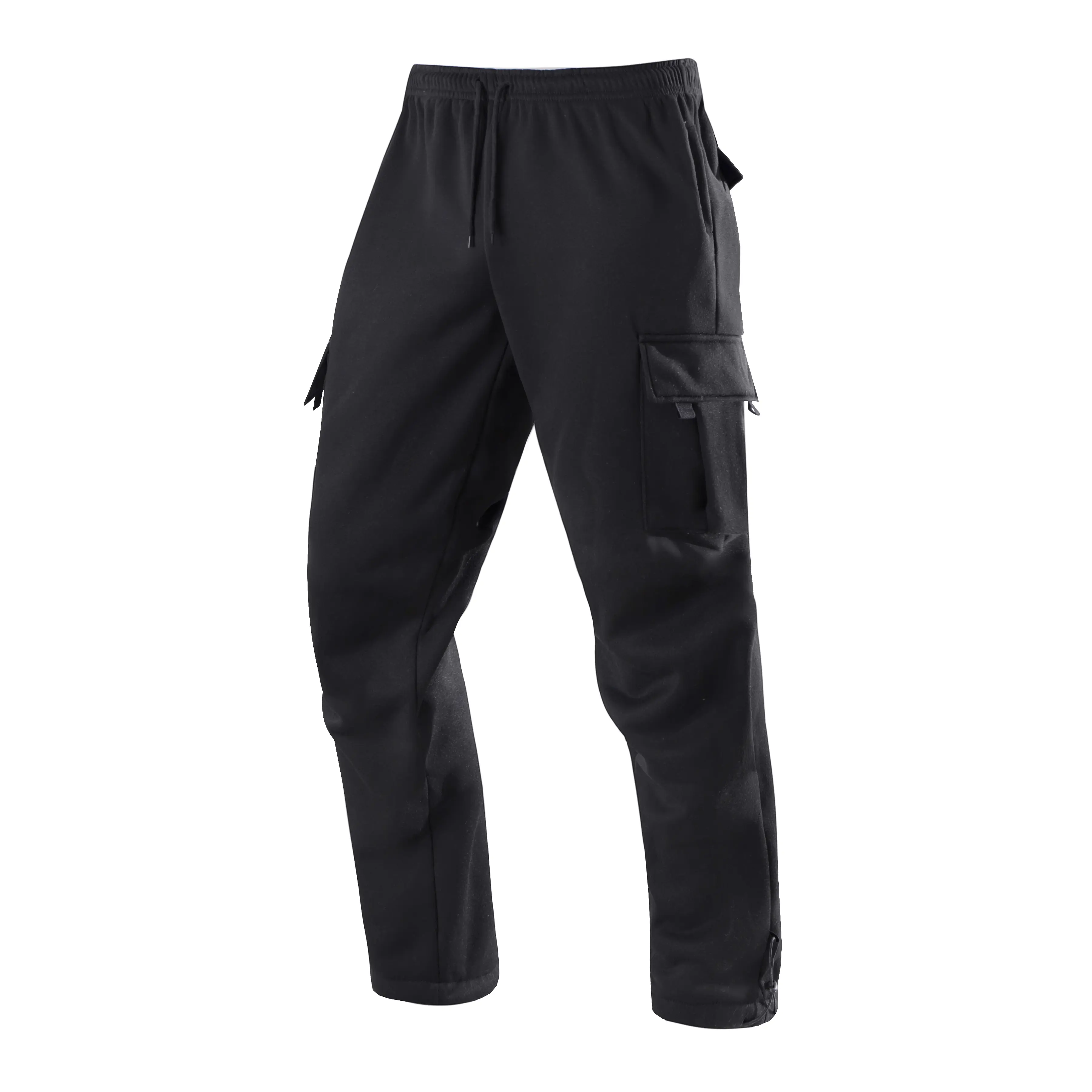 Men's Sweatpants Straight Leg Joggers Pants Streetwear Loose Oversized Drawstring Long Pants Men Work Pants Multi-pocket Pants