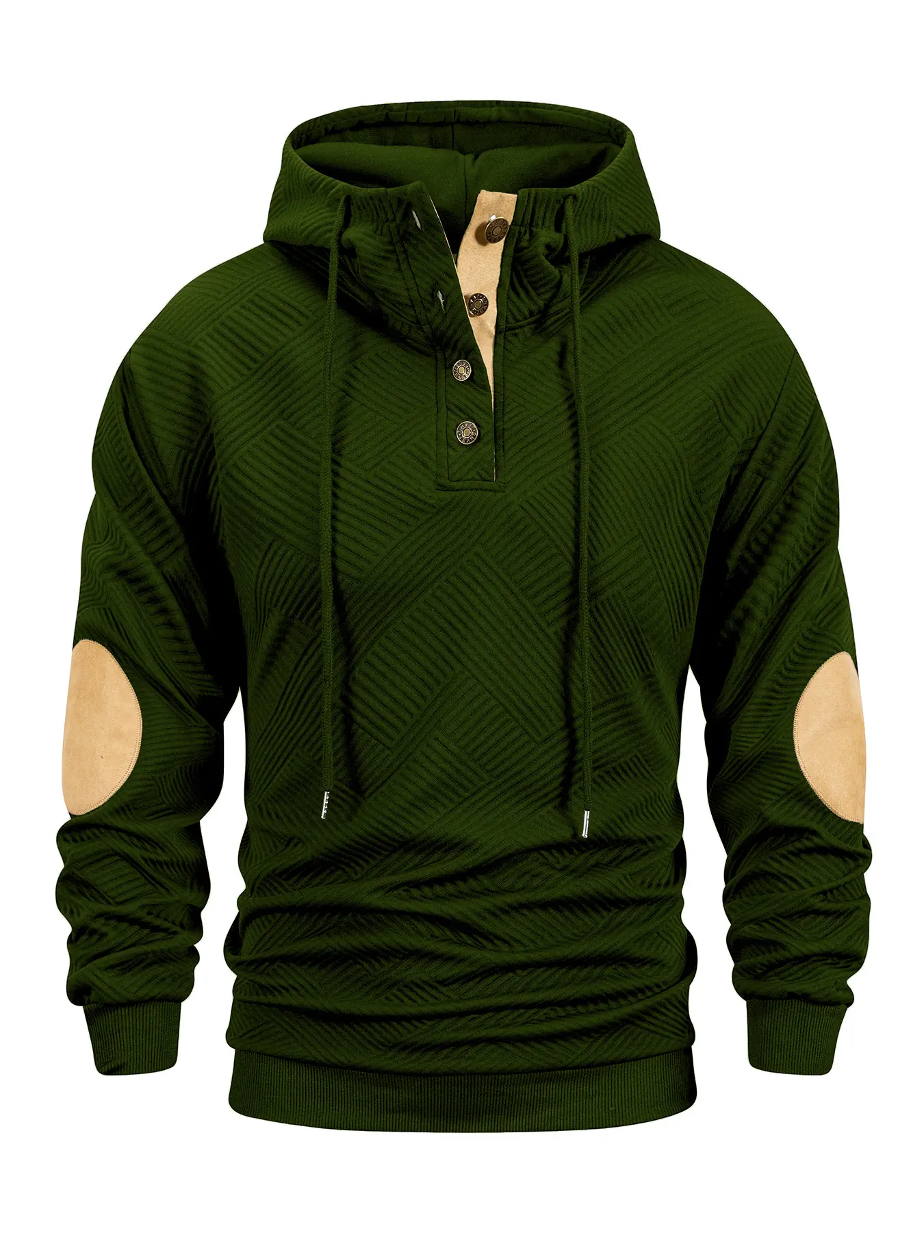 Autumn Winter Men's Stand Collar Hoodie Long Sleeve Sweatshirts Men Outdoor Leisure Spliced Loose Sports Pullover Coat