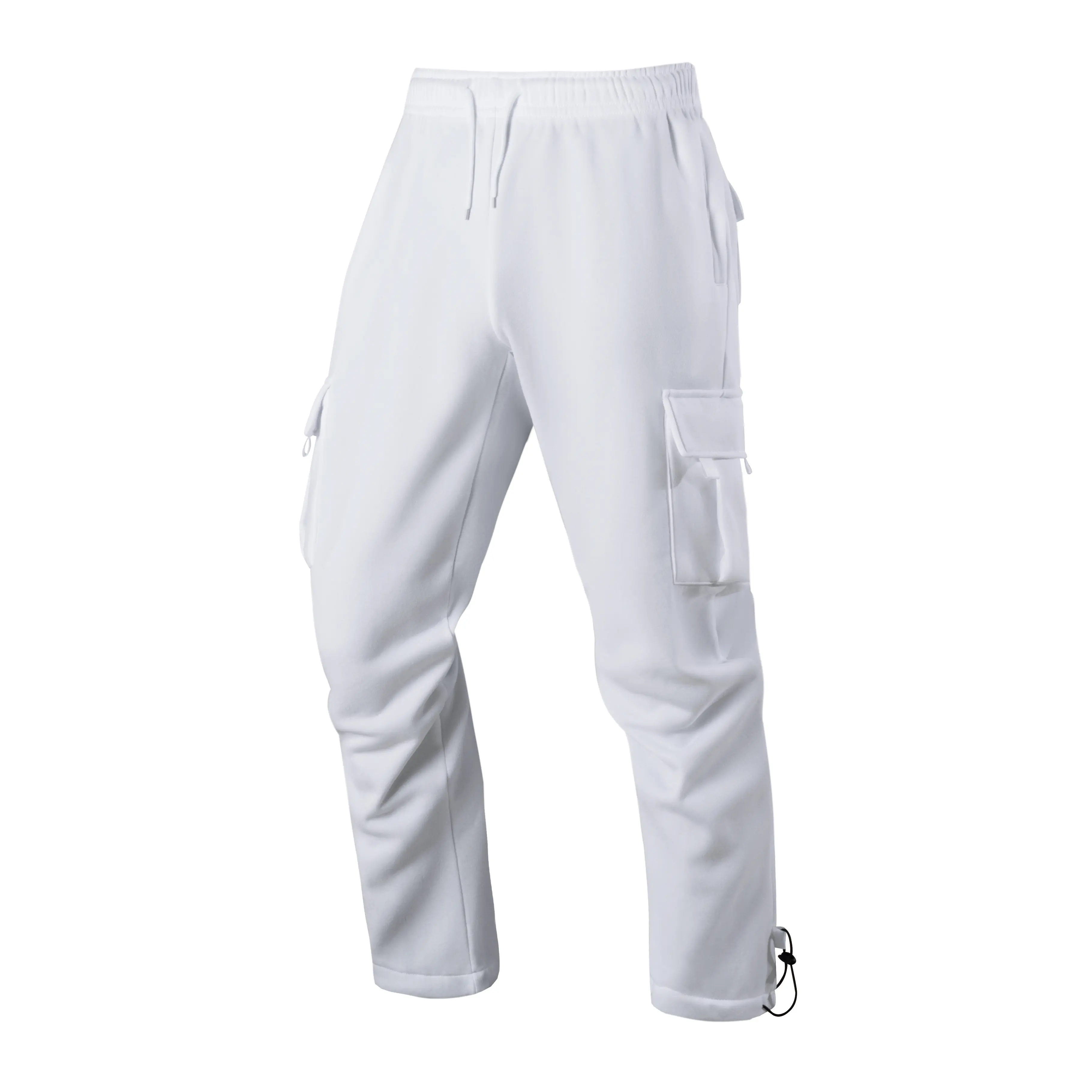Men's Sweatpants Straight Leg Joggers Pants Streetwear Loose Oversized Drawstring Long Pants Men Work Pants Multi-pocket Pants
