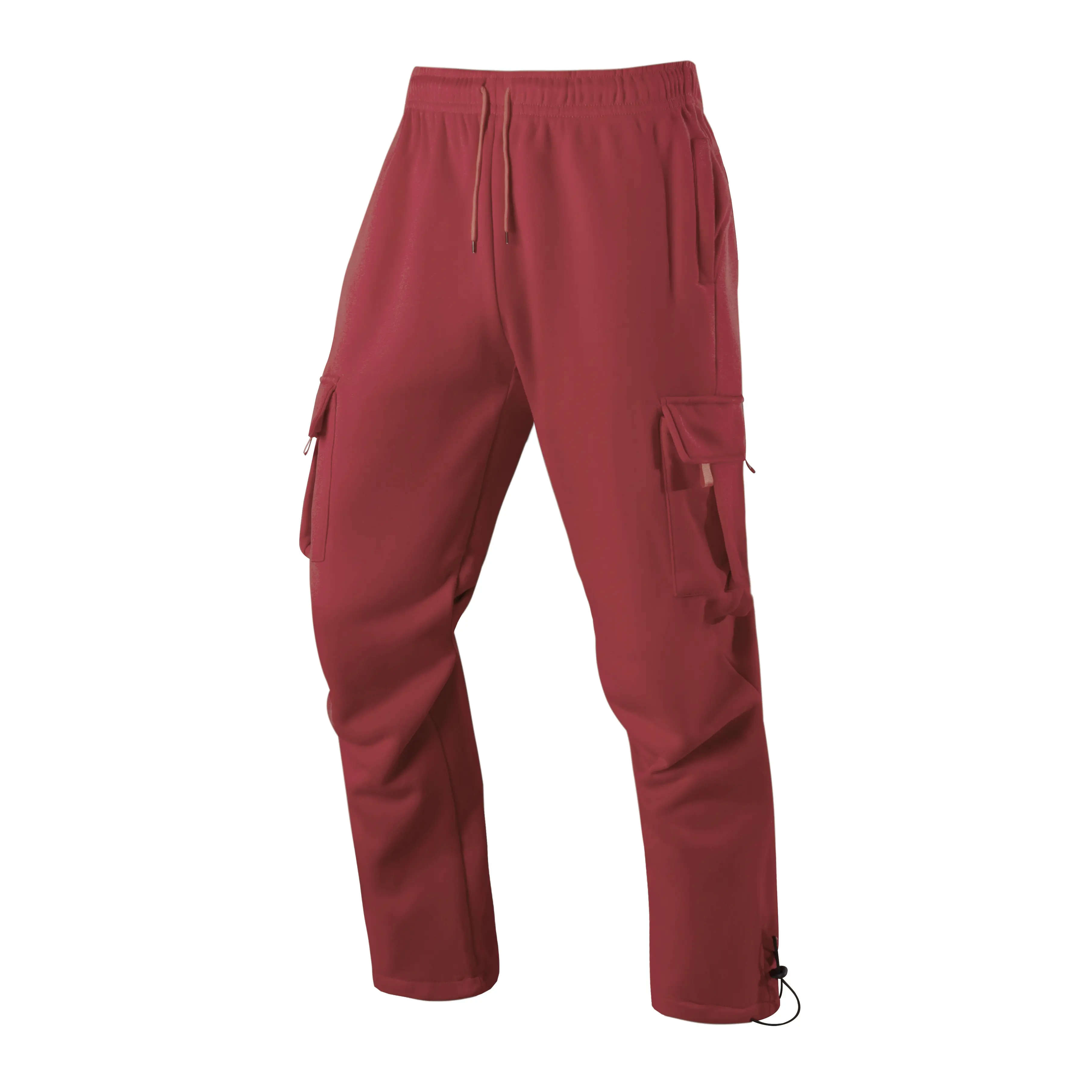 Men's Sweatpants Straight Leg Joggers Pants Streetwear Loose Oversized Drawstring Long Pants Men Work Pants Multi-pocket Pants