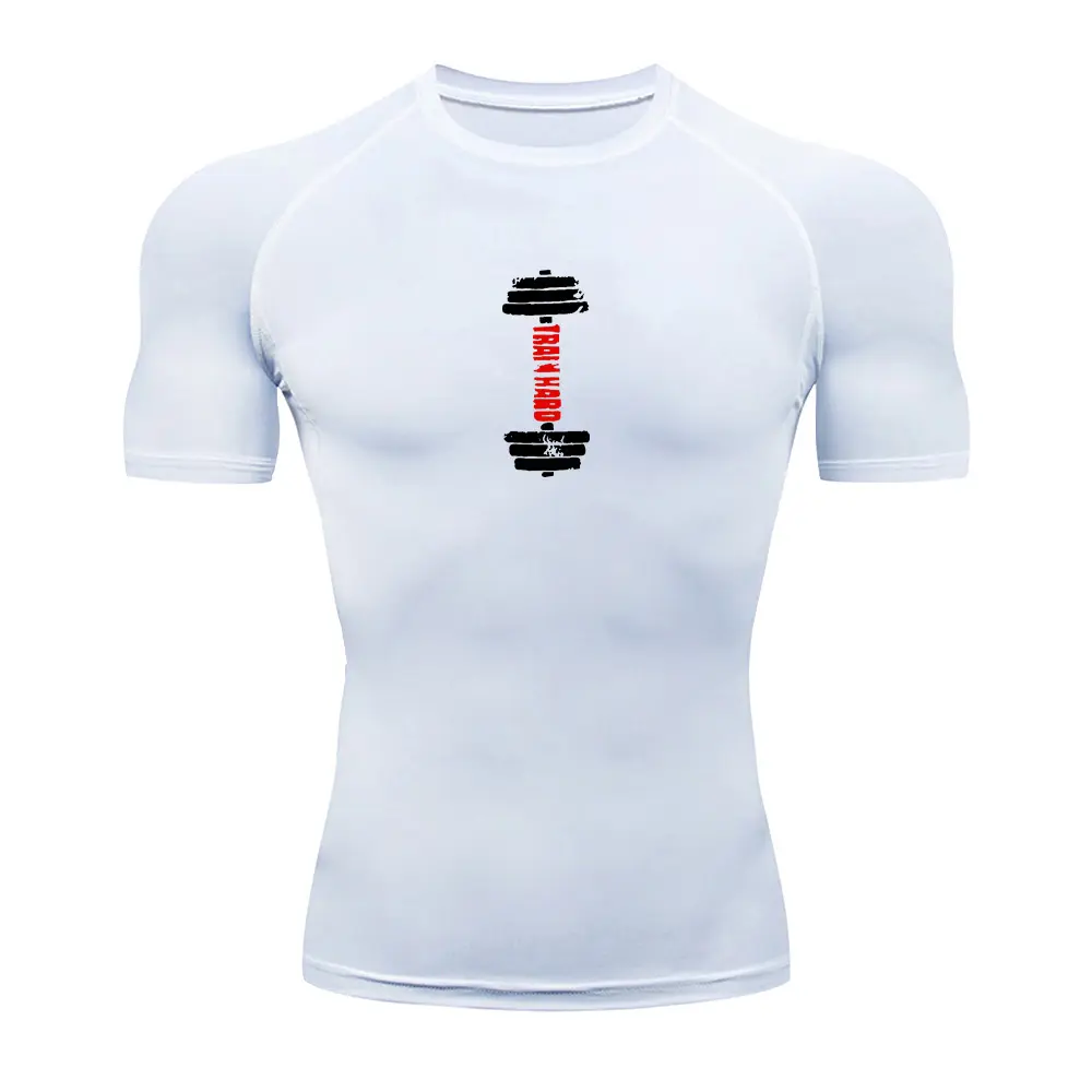 Summer Men's Running T Shirt Sportswear Male Quick Dry T-shirt Gym Fitness Training Tops Tee  Sport Compression T Shirt Men