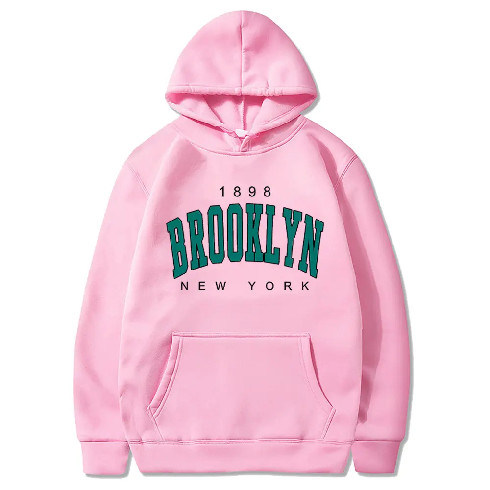 1898 Brooklyn New York Printed Mens Hoody Creativity Crewneck Clothing Fashion Oversize Sweatshirt Fashio Crewneck Hoodie Tops