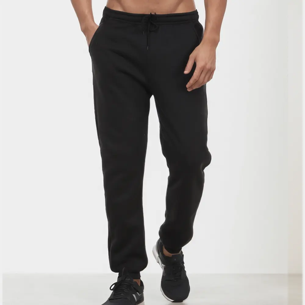 Men's Athletic Trainning Joggers Casual Loose Fit Sweatpants Spring Fall Fleece Lined Pants Elastic Waist Streetwear Trousers