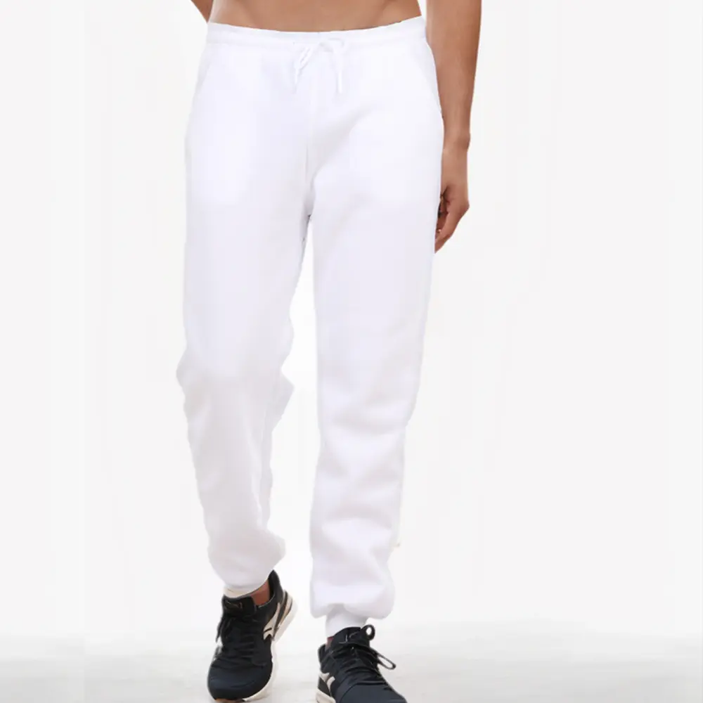Men's Athletic Trainning Joggers Casual Loose Fit Sweatpants Spring Fall Fleece Lined Pants Elastic Waist Streetwear Trousers