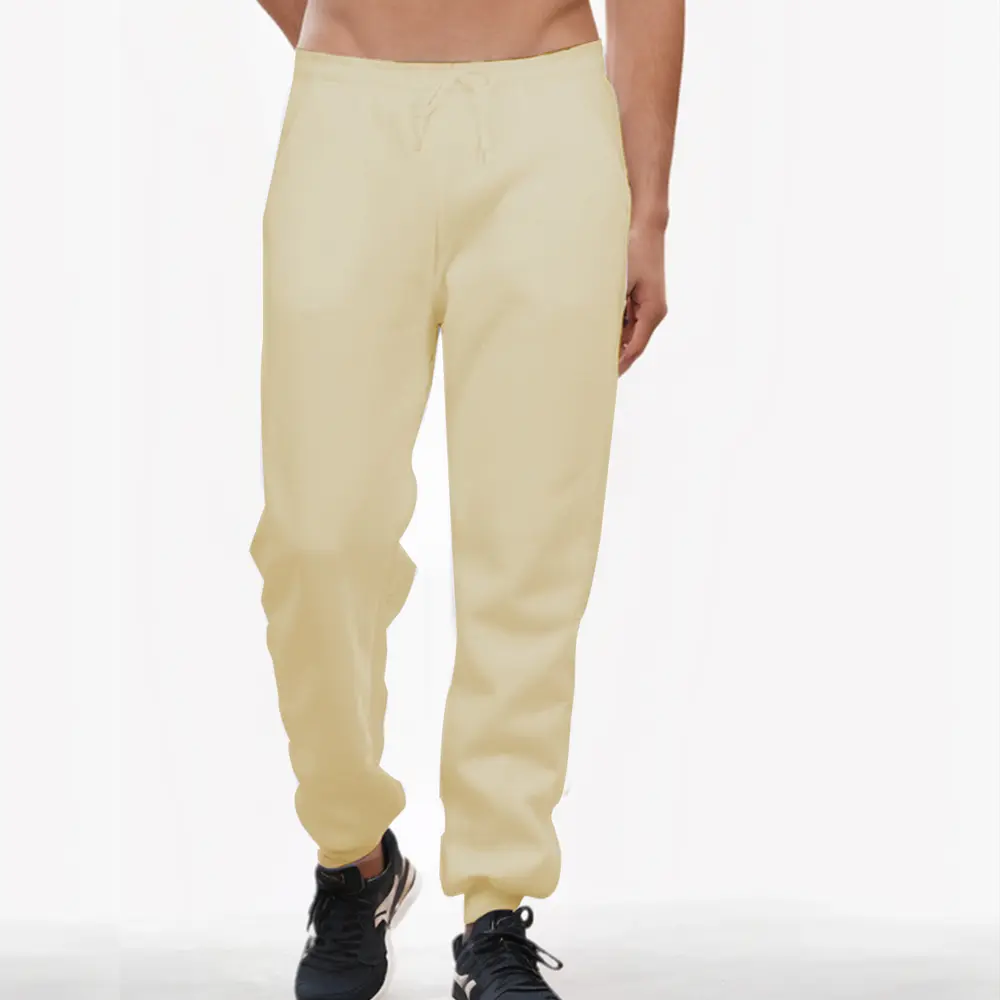 Men's Athletic Trainning Joggers Casual Loose Fit Sweatpants Spring Fall Fleece Lined Pants Elastic Waist Streetwear Trousers