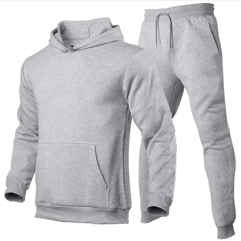Men's Hoodie Sets Women Solid Color Sweatshirt Set Casual Long-sleeved Hoodies Pants Two Piece Suits Sweatpants