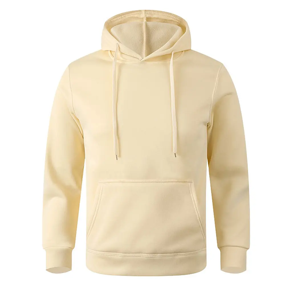 Solid Color Men Hoodies Sweatshirt Fashion Streetwear Casual Men's Loose Breathable Long Sleeve Pullovers Brand Hoody