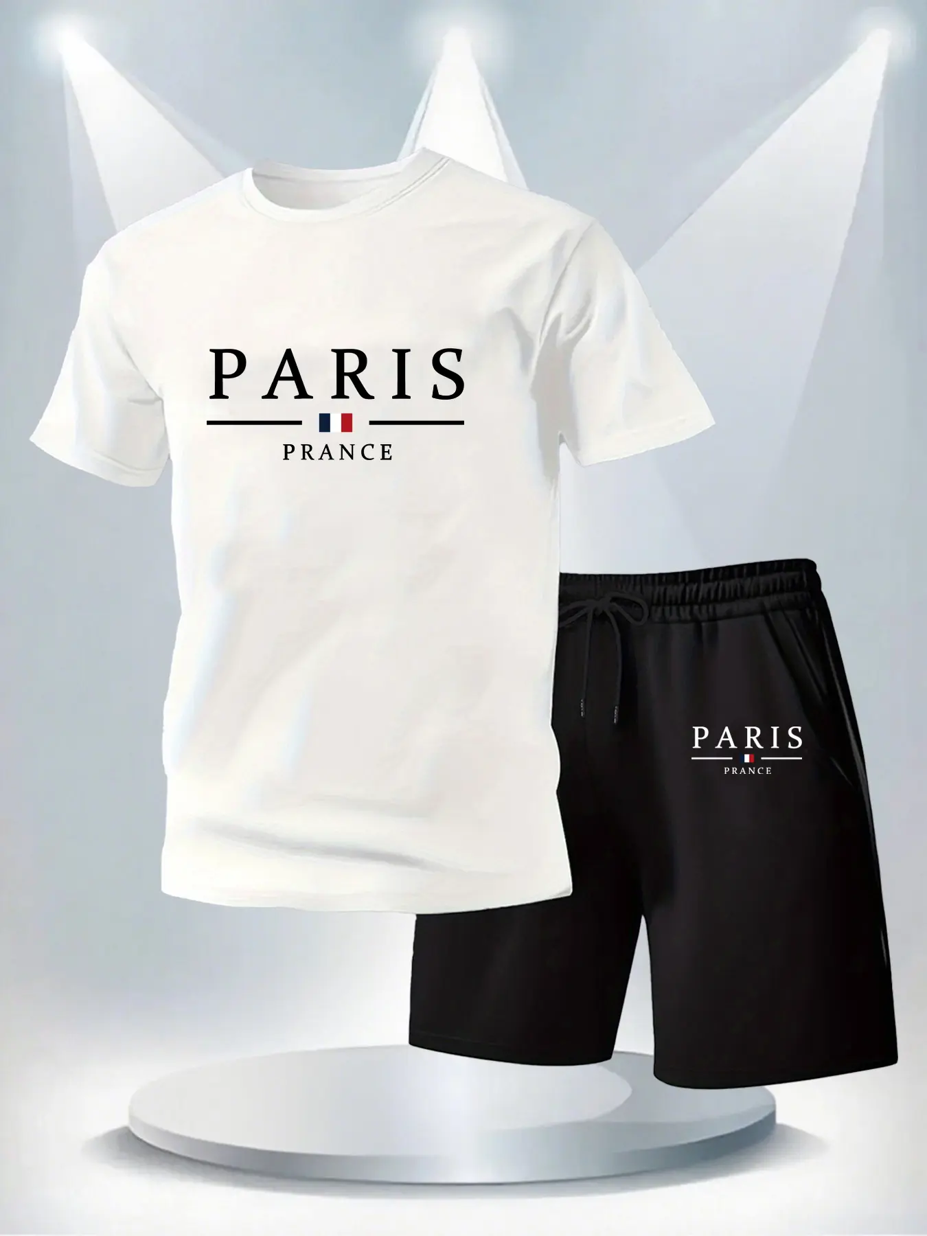 Men's Summer Jogging Sports Suit T-shirt Shorts Set Casual Fitness Pants T Shirt Hip Hop Fashion Men's Tracksuits Two-piece Set