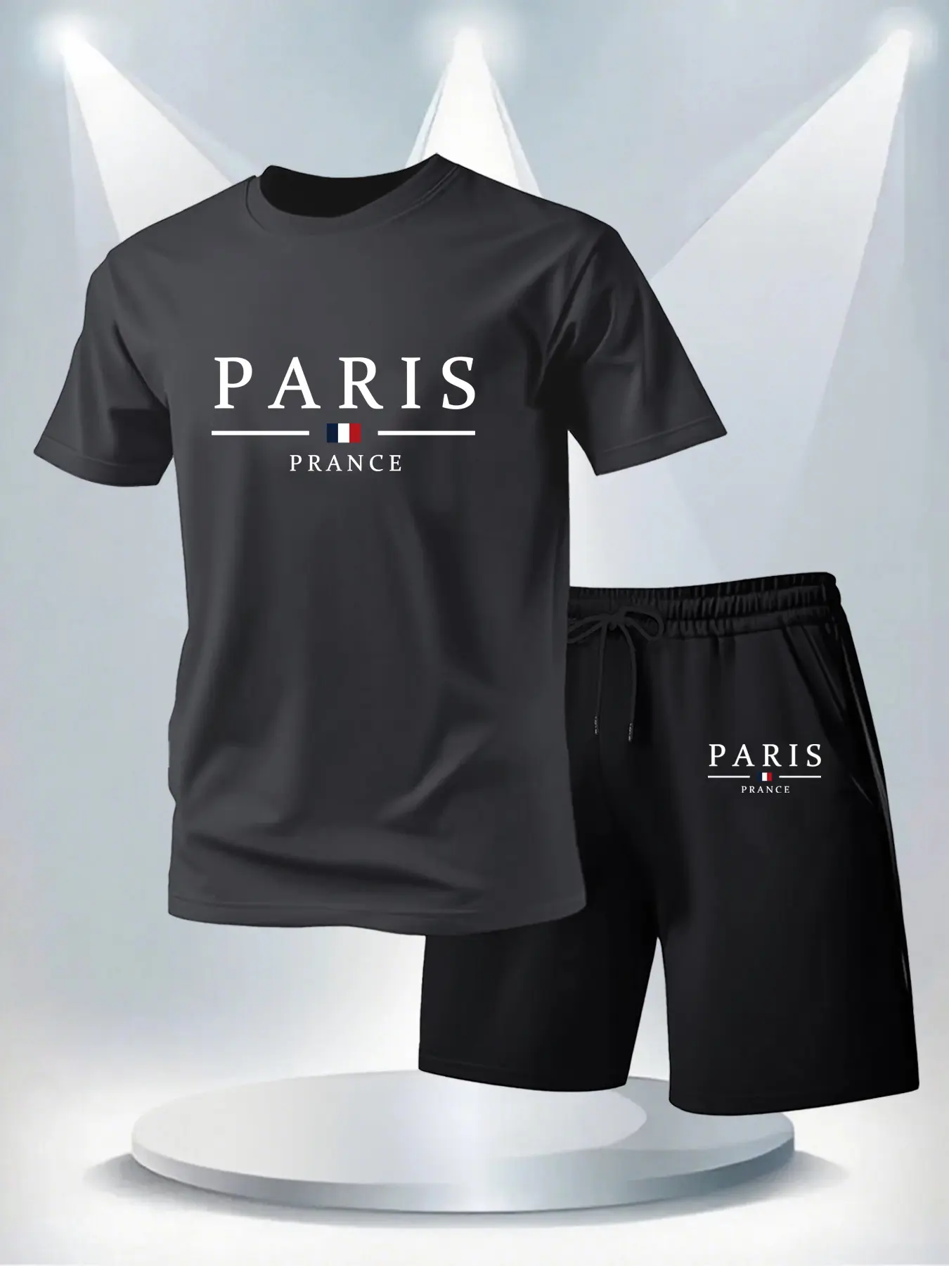 Men's Summer Jogging Sports Suit T-shirt Shorts Set Casual Fitness Pants T Shirt Hip Hop Fashion Men's Tracksuits Two-piece Set