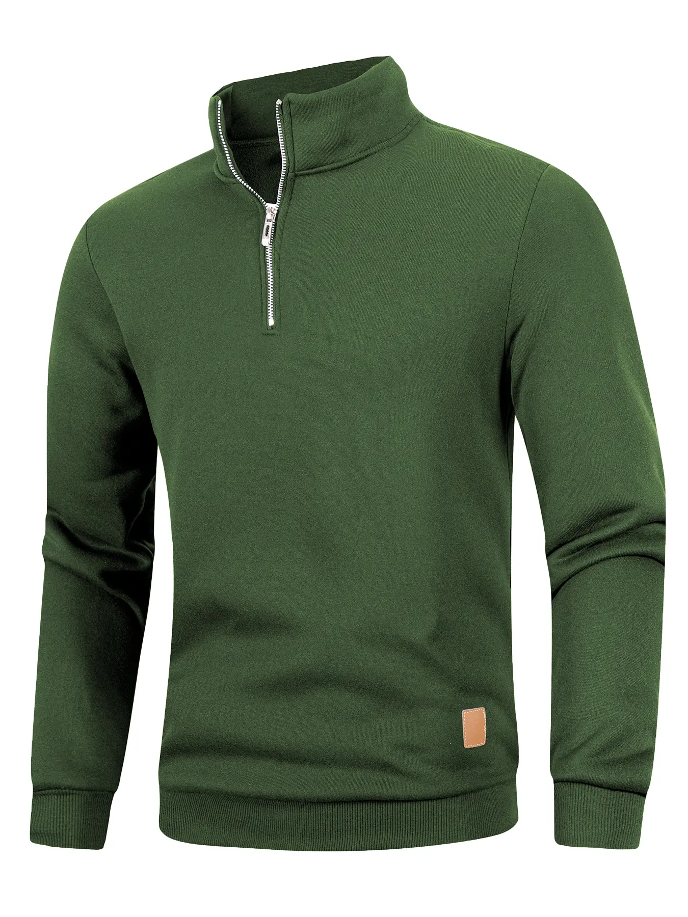Autumn Men's Half Zipper Pullover Long Sleeve Loose Fashion Jogging Sweatshirt Top Casual Turtleneck Streetwear Sport Coats