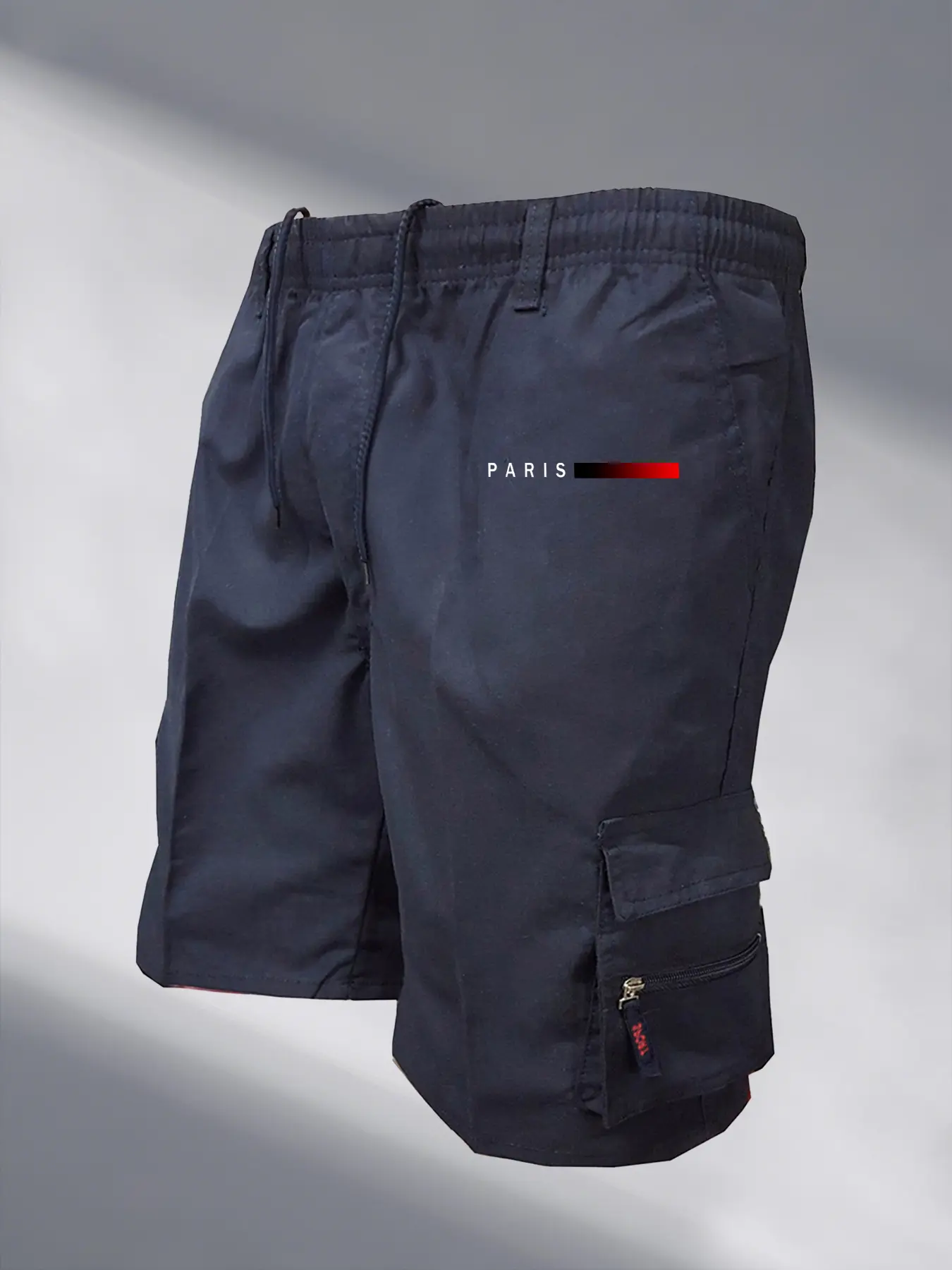 Men's Tactical Shorts Elastic Waist Cargo Work Shorts Men Outdoor Casual Street Style Jogging Shorts Loose Work Casual Shorts