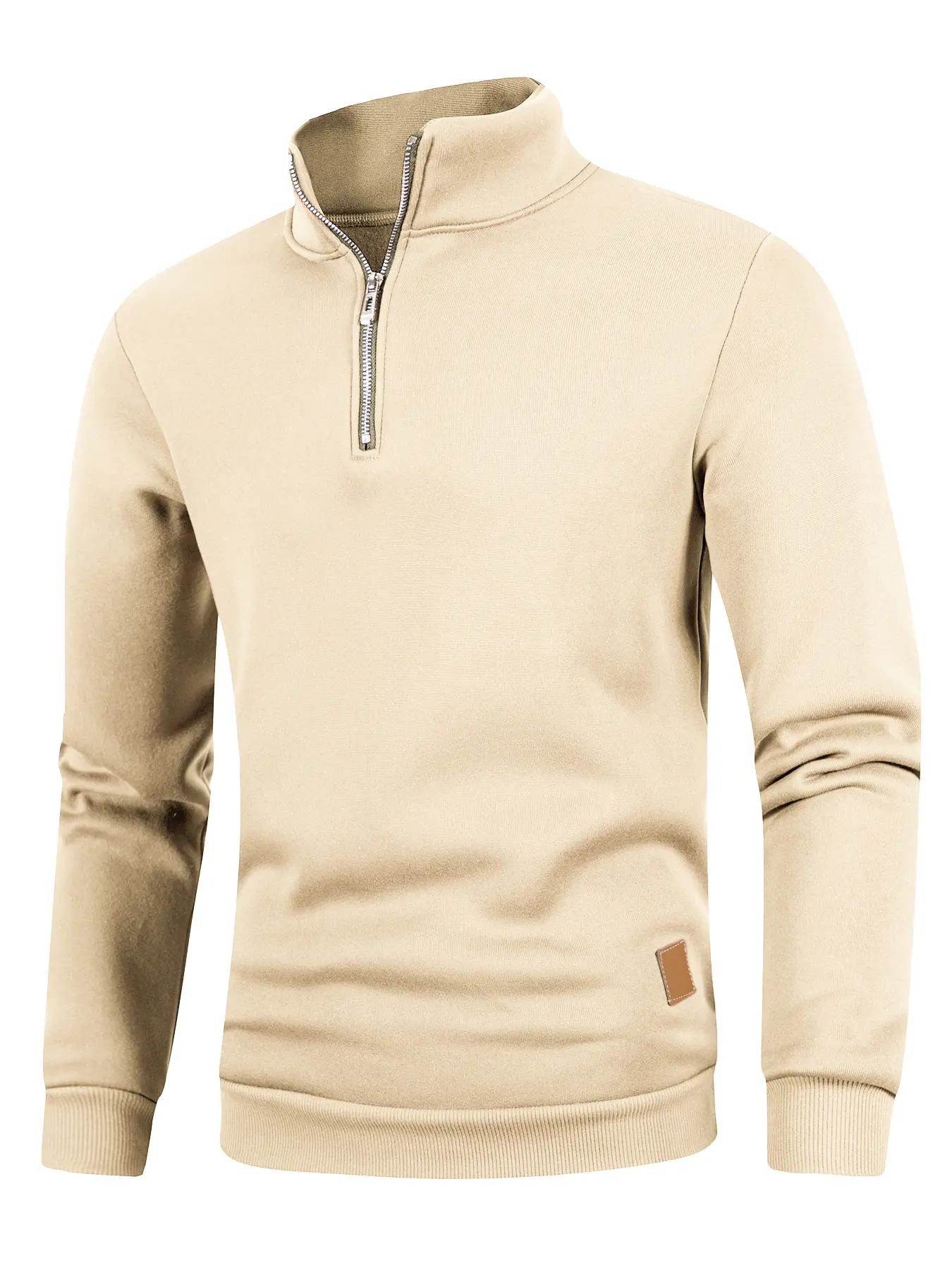 Autumn Men's Half Zipper Pullover Long Sleeve Loose Fashion Jogging Sweatshirt Top Casual Turtleneck Streetwear Sport Coats