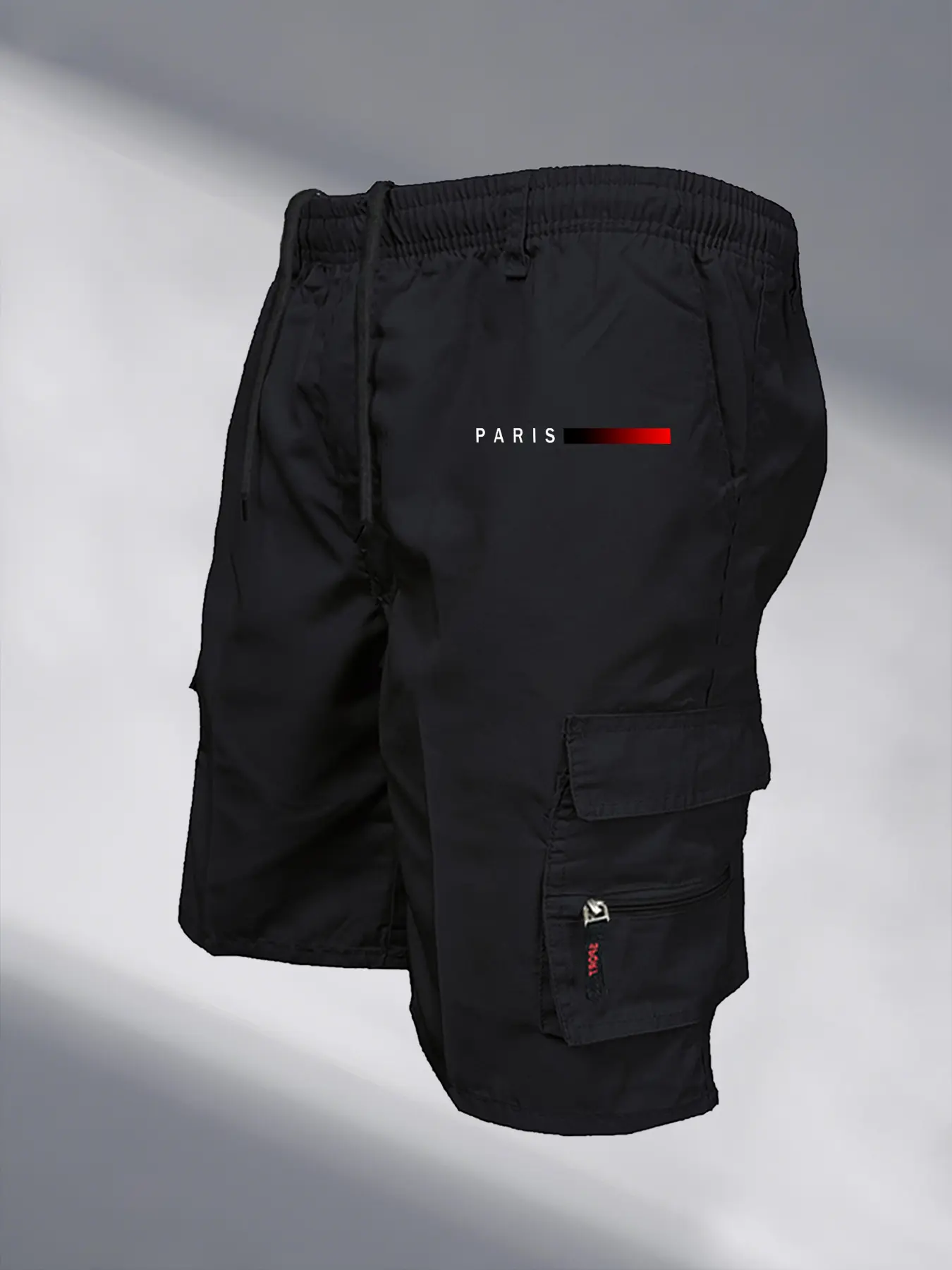 Men's Tactical Shorts Elastic Waist Cargo Work Shorts Men Outdoor Casual Street Style Jogging Shorts Loose Work Casual Shorts