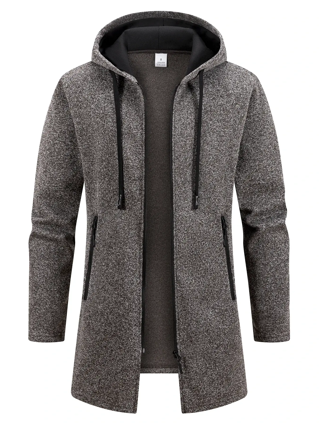 Men's Hoodies Jacket Long Sleeve Sweatshirts Zipper Hooded Jacket Mens Oversize Winter Top Jacket Coat Warm Streetwear