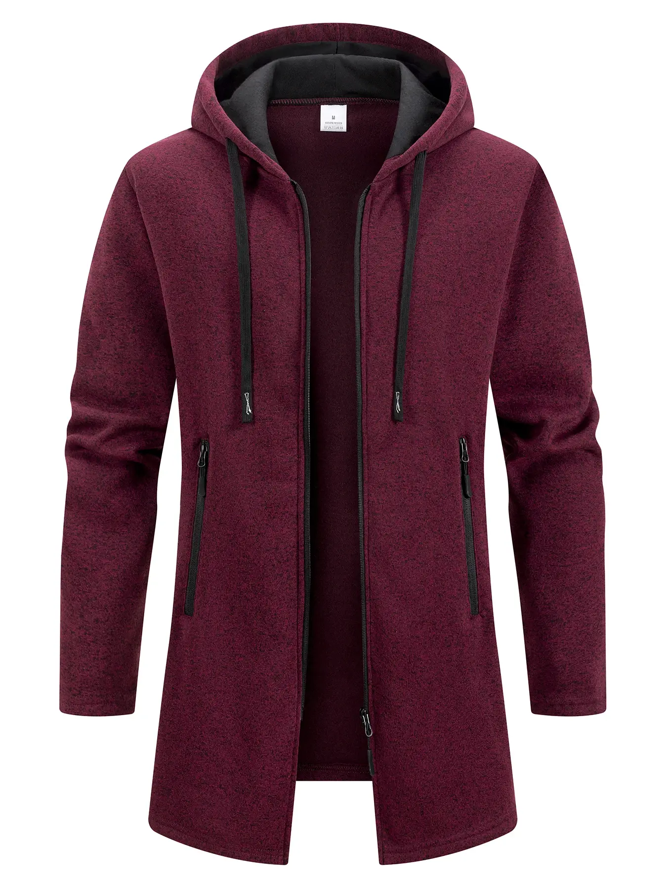 Men's Hoodies Jacket Long Sleeve Sweatshirts Zipper Hooded Jacket Mens Oversize Winter Top Jacket Coat Warm Streetwear