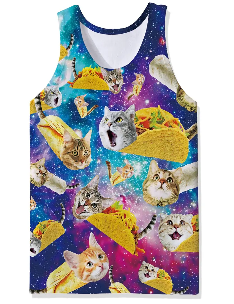 3D Print Funny Animal Graphic Tank Top For Men New Summer Quick Dry Sleeveless Beach Vest Men Sport Outdoor Hawaii Tank Tops