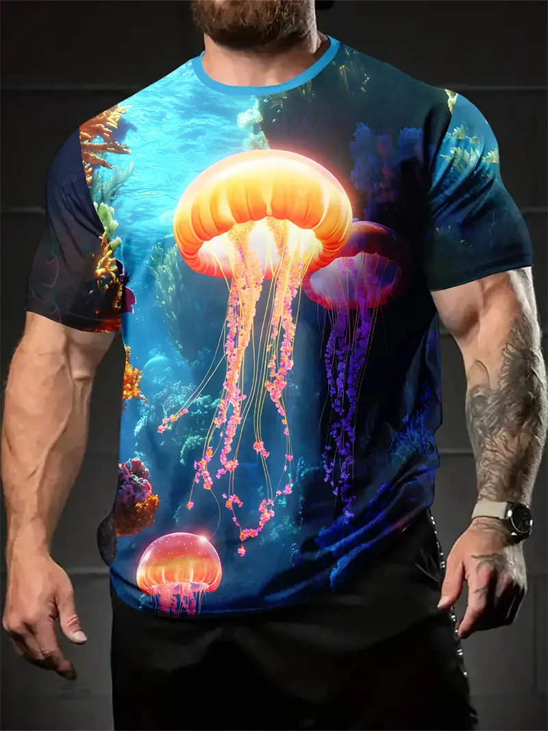 Funny T Shirt Man Summer Fashion 3D Print Tops Men Women Short Sleeve Tee Oversized Streetwear T Shirt Casual Y2K Men's Clothing